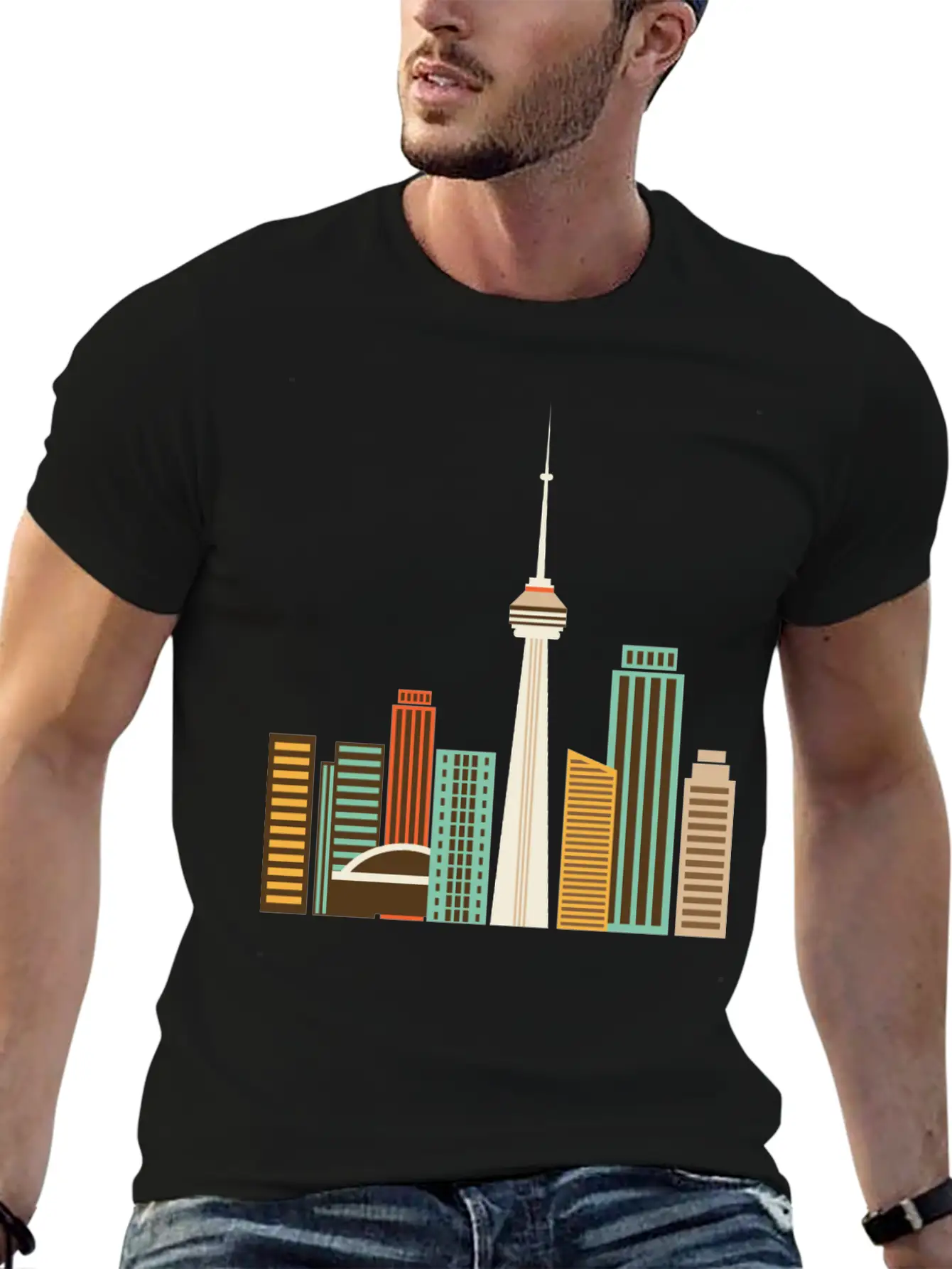 Skycrapers Stylish Everyday T-Shirt – Unisex Basic Cotton Tee