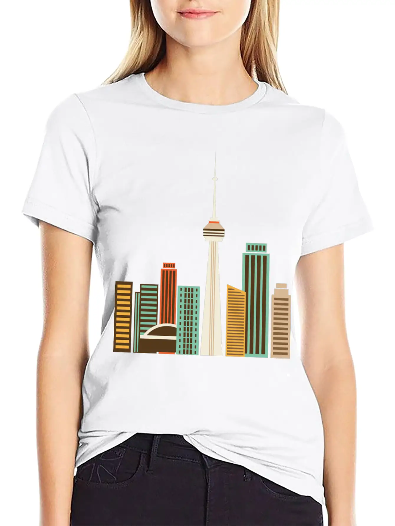 Skycrapers Stylish Everyday T-Shirt – Unisex Basic Cotton Tee