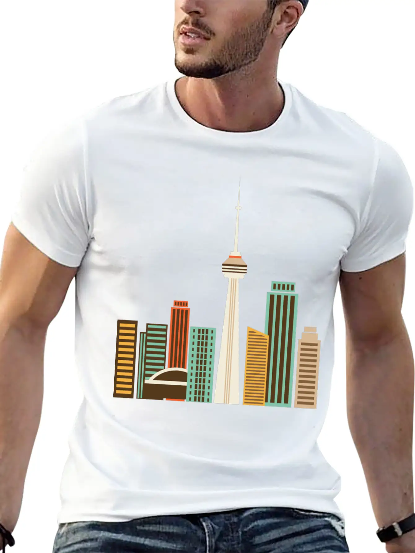 Skycrapers Stylish Everyday T-Shirt – Unisex Basic Cotton Tee
