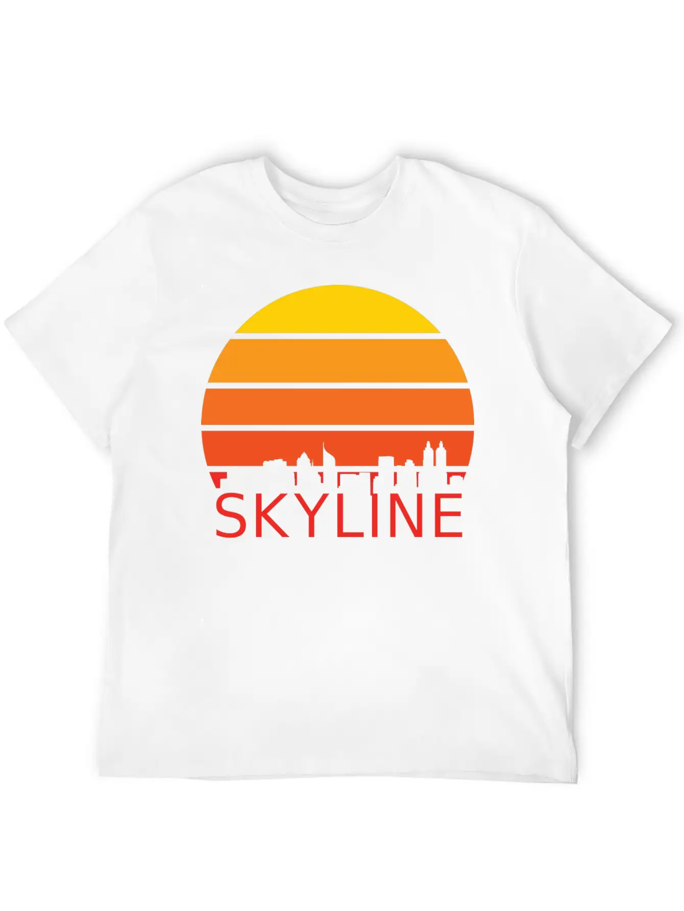 Skyline Sunset Horizon Cool Gift Lightweight Cotton T-Shirt – Daily Comfort Graphic Shirt