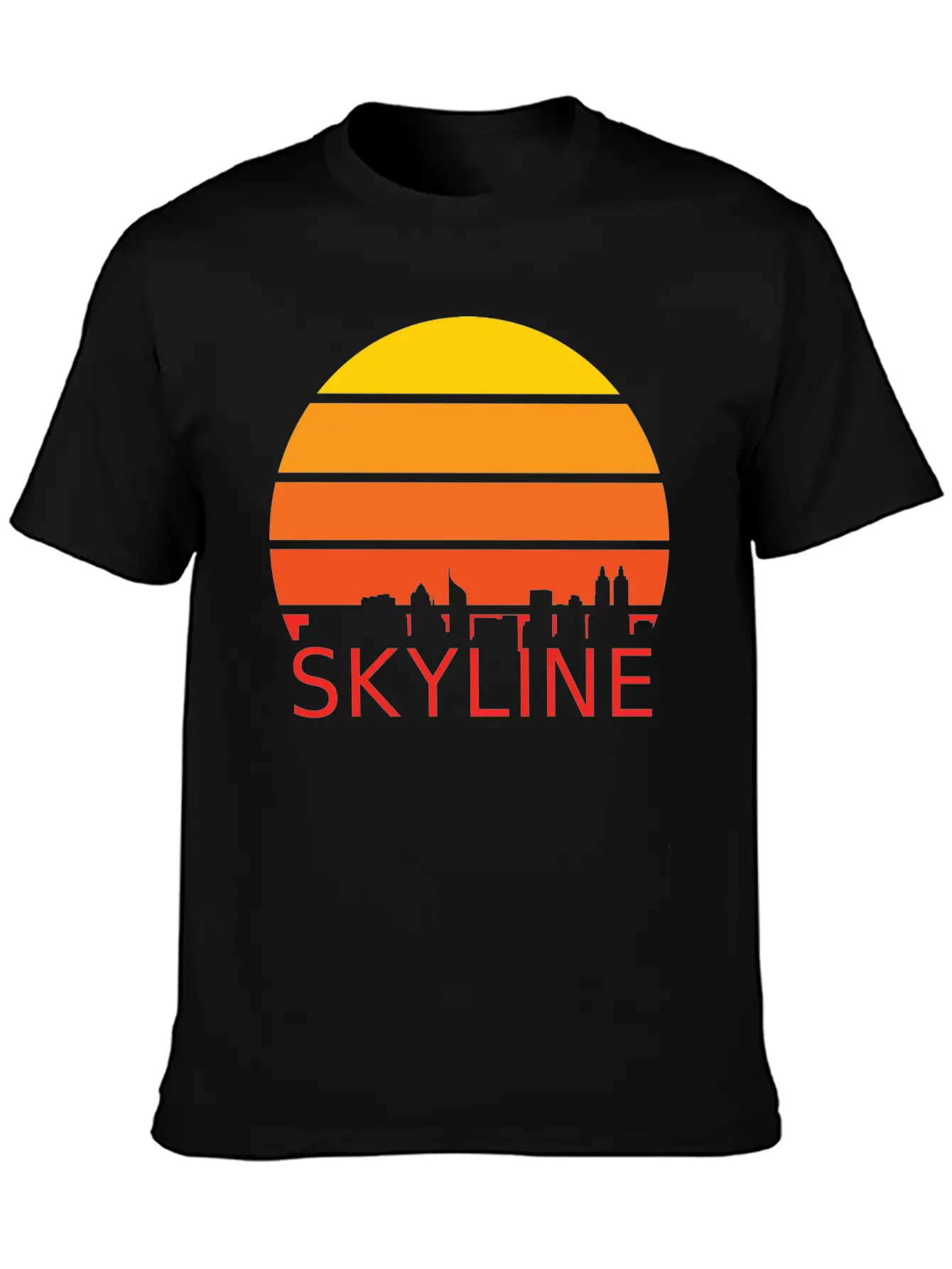 Skyline Sunset Horizon Cool Gift Lightweight Cotton T-Shirt – Daily Comfort Graphic Shirt
