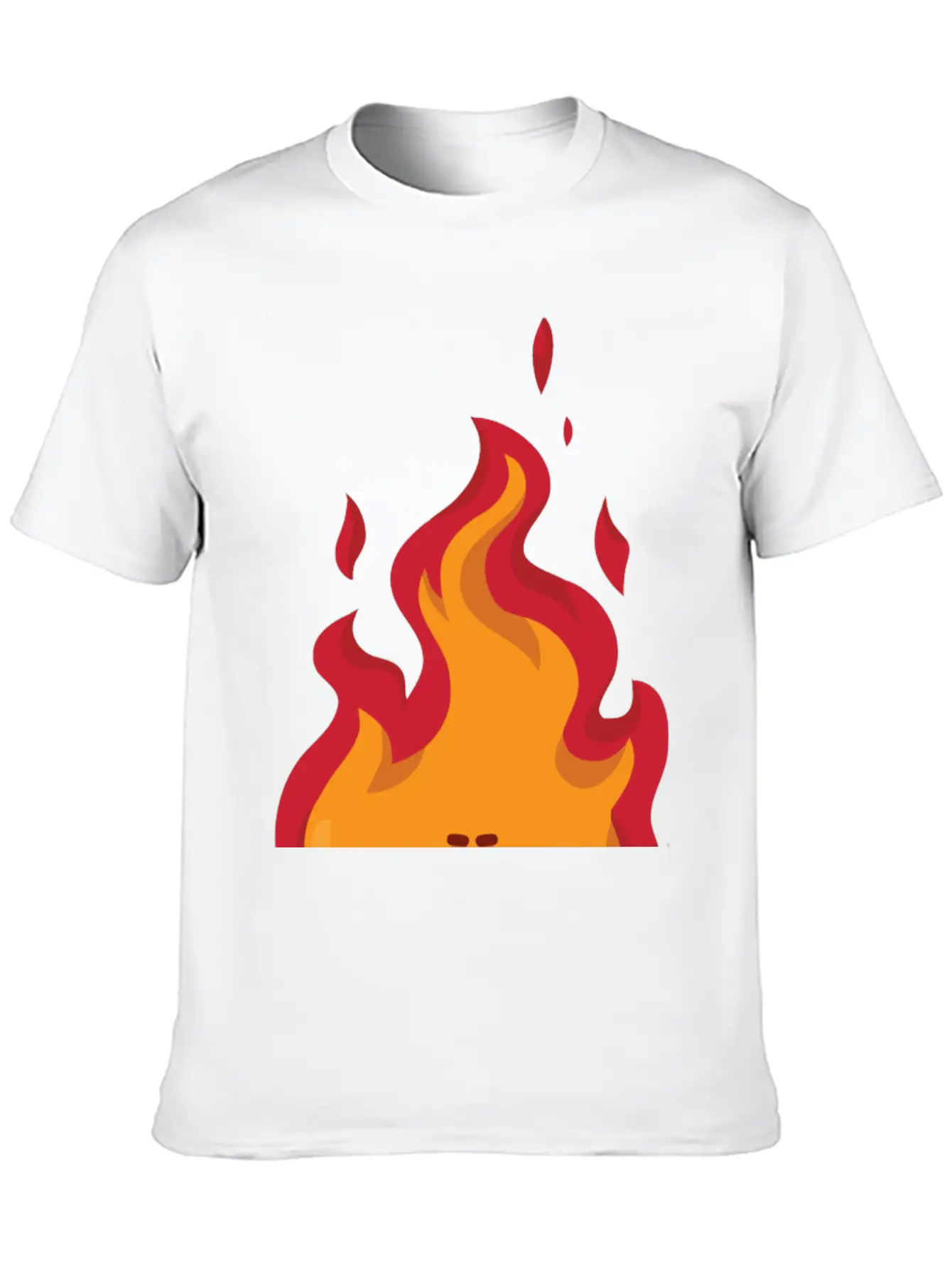 Smile Flame Basic Graphic T-Shirt – Daily Comfort In Soft Cotton