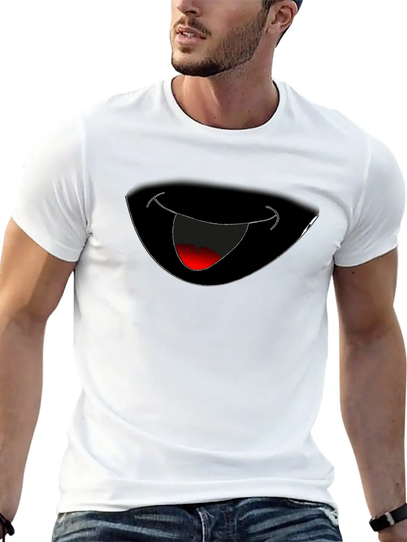 Smile Protection Mask Stylish Everyday T-Shirt – Unisex Basic Cotton Tee