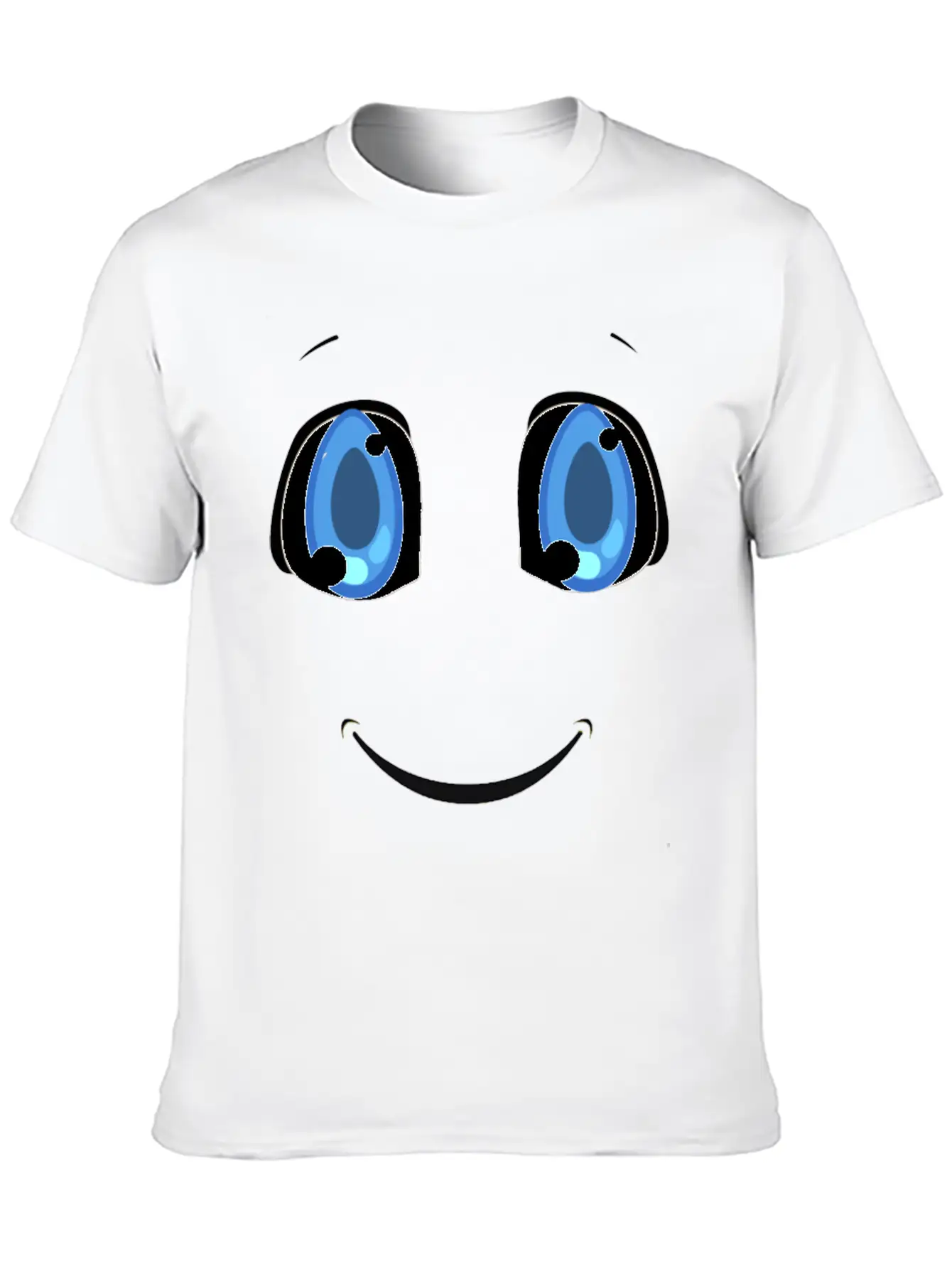 Smilling Face T-Shirt Stylish Everyday T-Shirt – Unisex Basic Cotton Tee