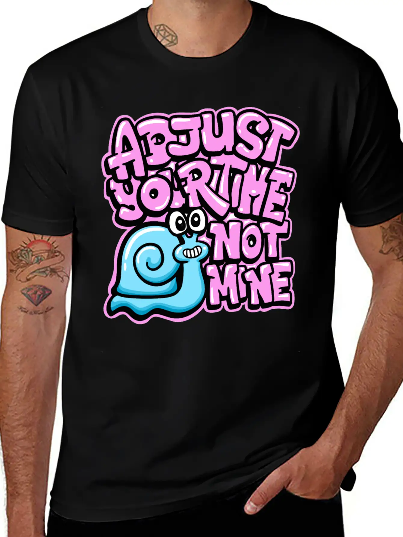 Snail Graffiti: Adjust Your Time, Not Mine Stylish Everyday T-Shirt – Unisex Basic Cotton Tee