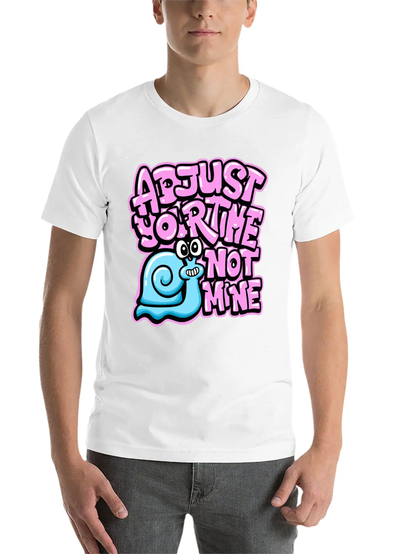 Snail Graffiti: Adjust Your Time, Not Mine Stylish Everyday T-Shirt – Unisex Basic Cotton Tee