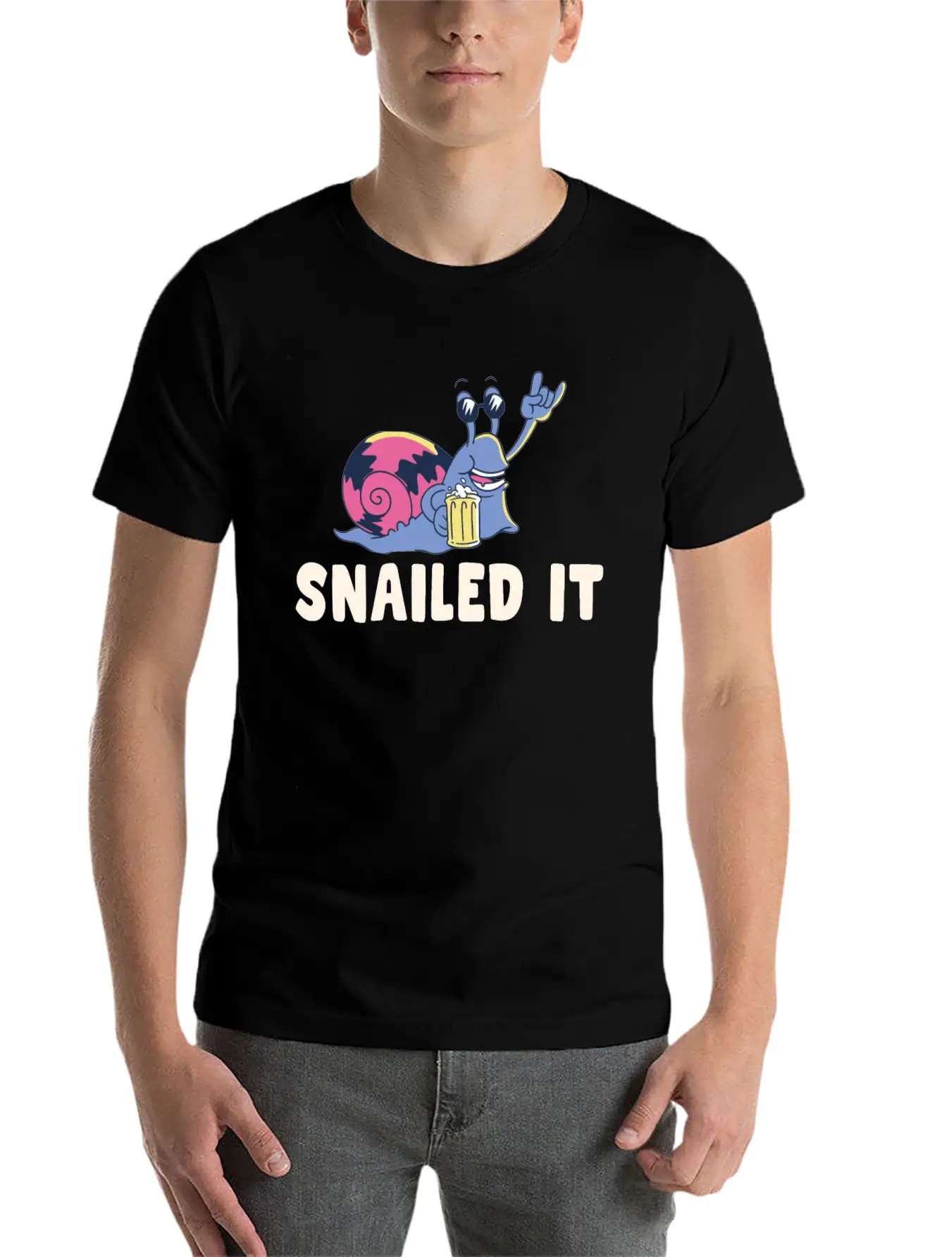 Snailed It Stylish Everyday T-Shirt – Unisex Basic Cotton Tee