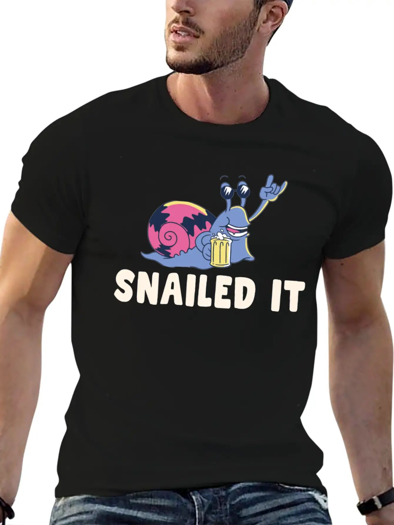 Snailed It Stylish Everyday T-Shirt – Unisex Basic Cotton Tee