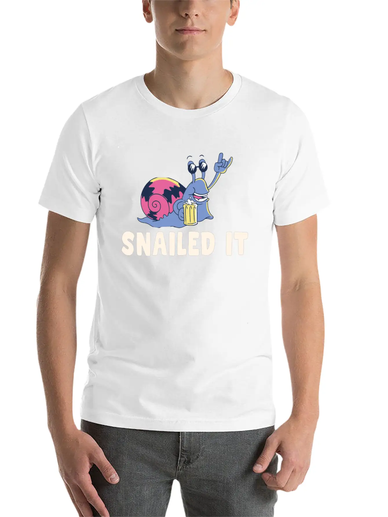Snailed It Stylish Everyday T-Shirt – Unisex Basic Cotton Tee