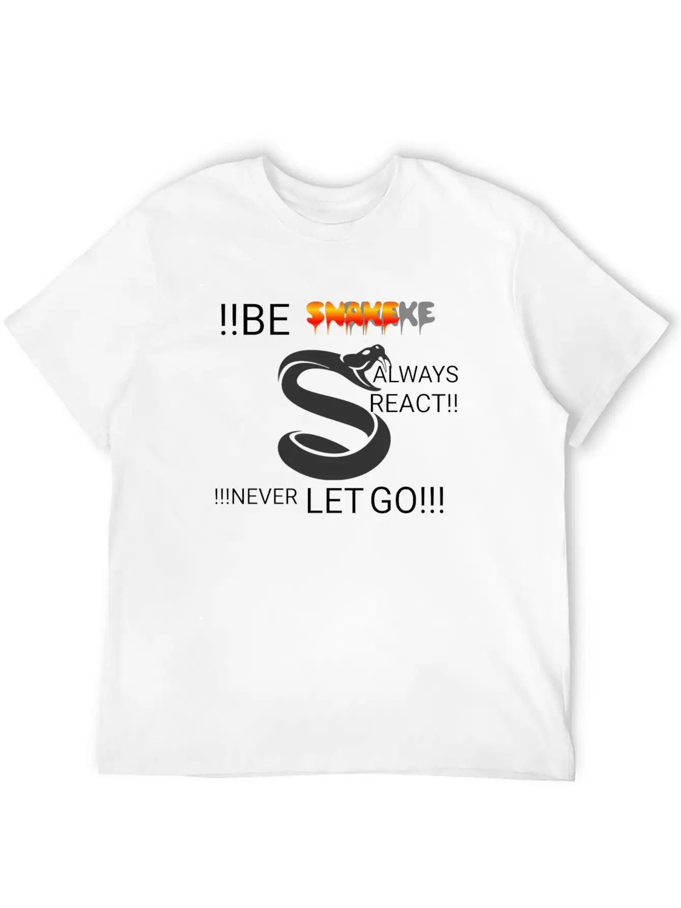 Snake Design Relaxed Everyday Tee – Lightweight And Durable Cotton