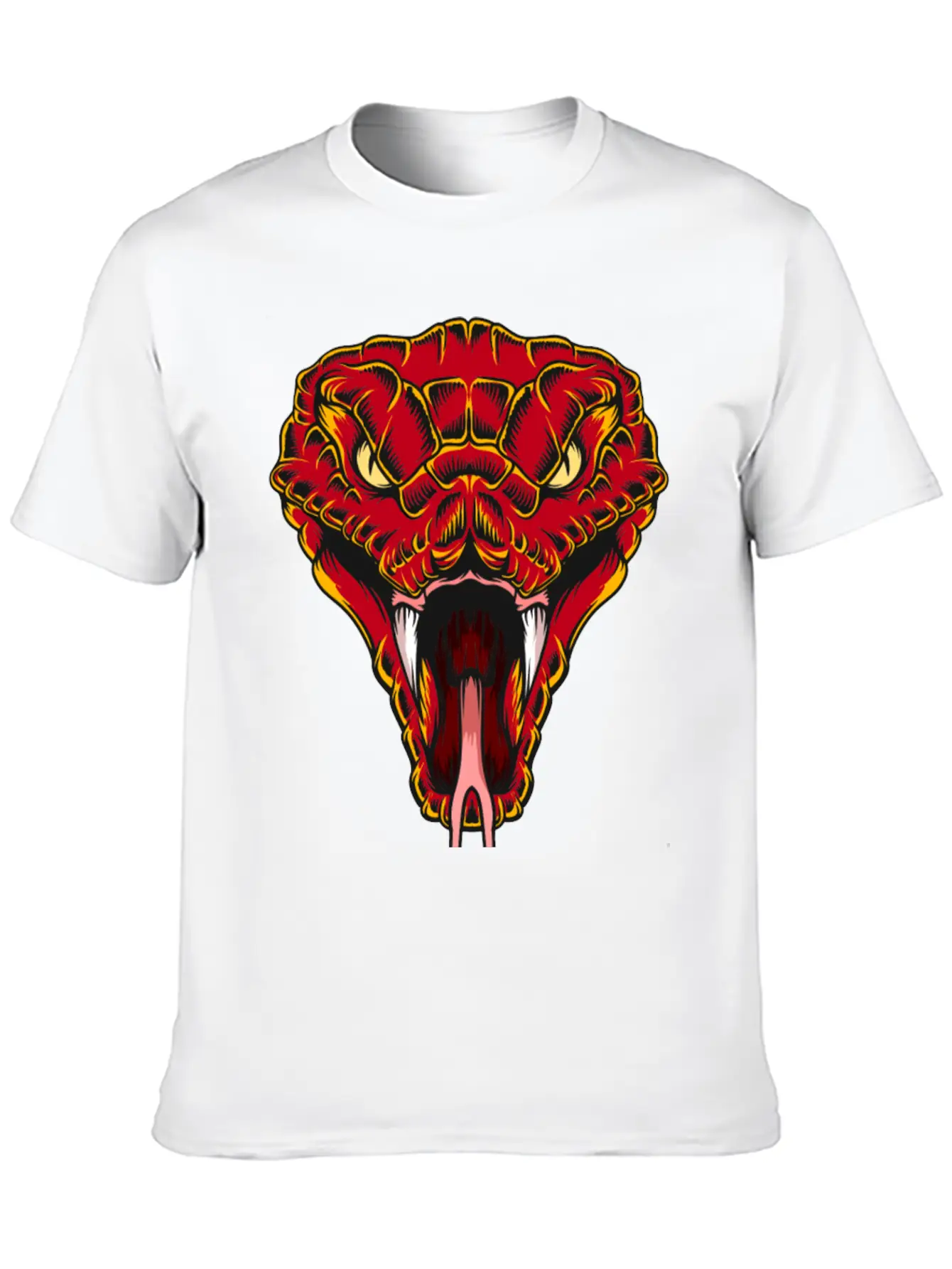 Snake Head Stylish Everyday T-Shirt – Unisex Basic Cotton Tee