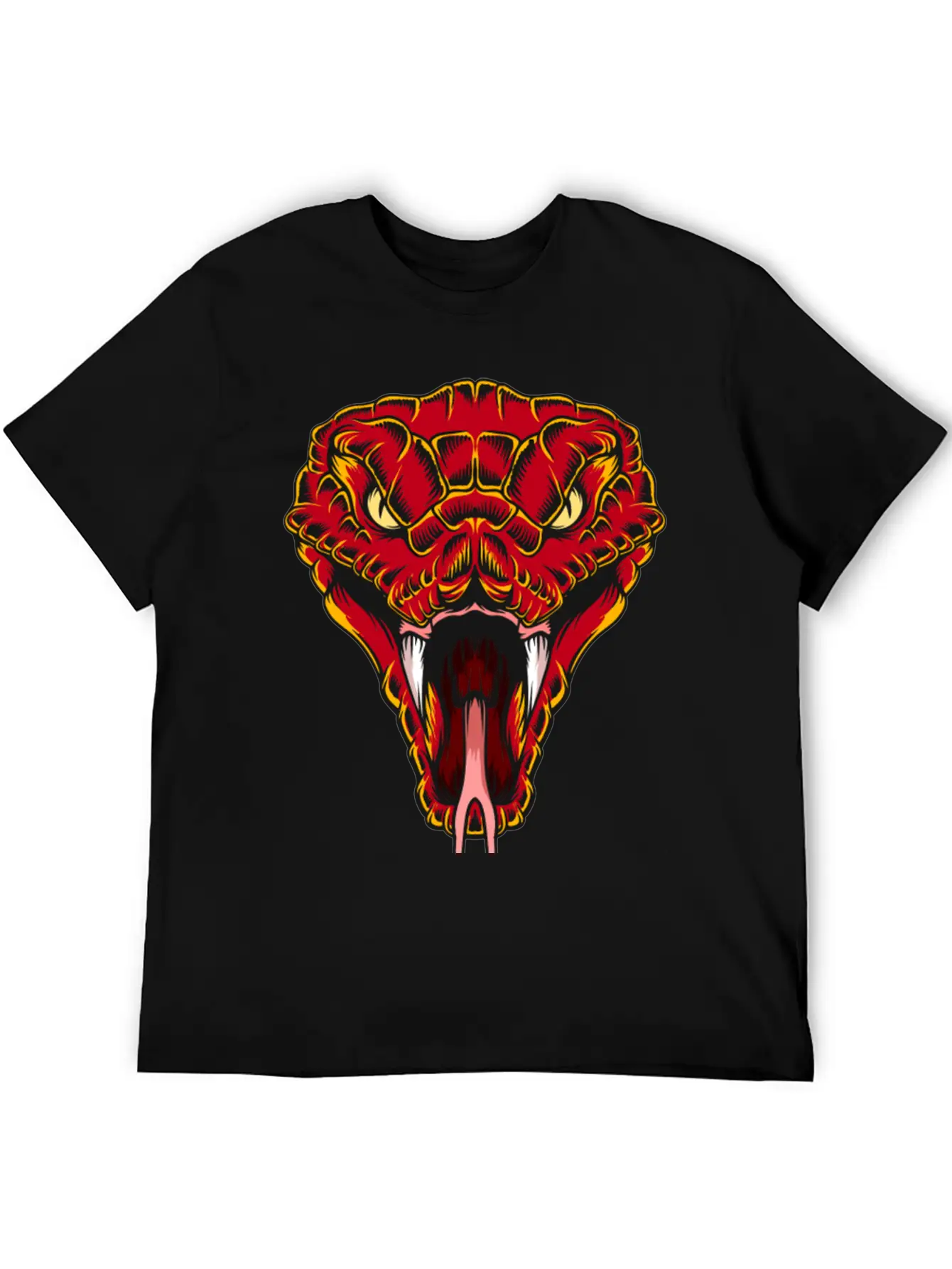 Snake Head Stylish Everyday T-Shirt – Unisex Basic Cotton Tee