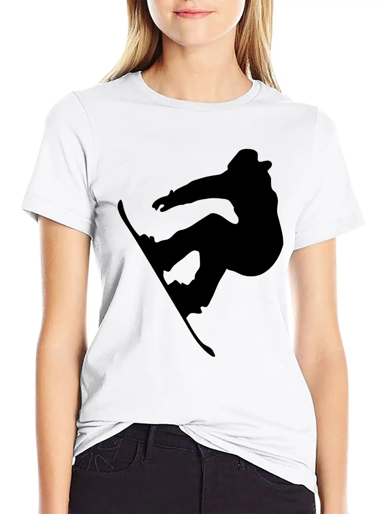 Snow Boarder Unisex Casual T-Shirt – Clean Design For Daily Comfort