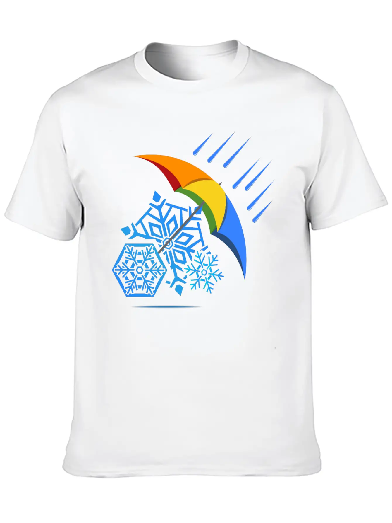 Snowflakes Family Stylish Everyday T-Shirt – Unisex Basic Cotton Tee