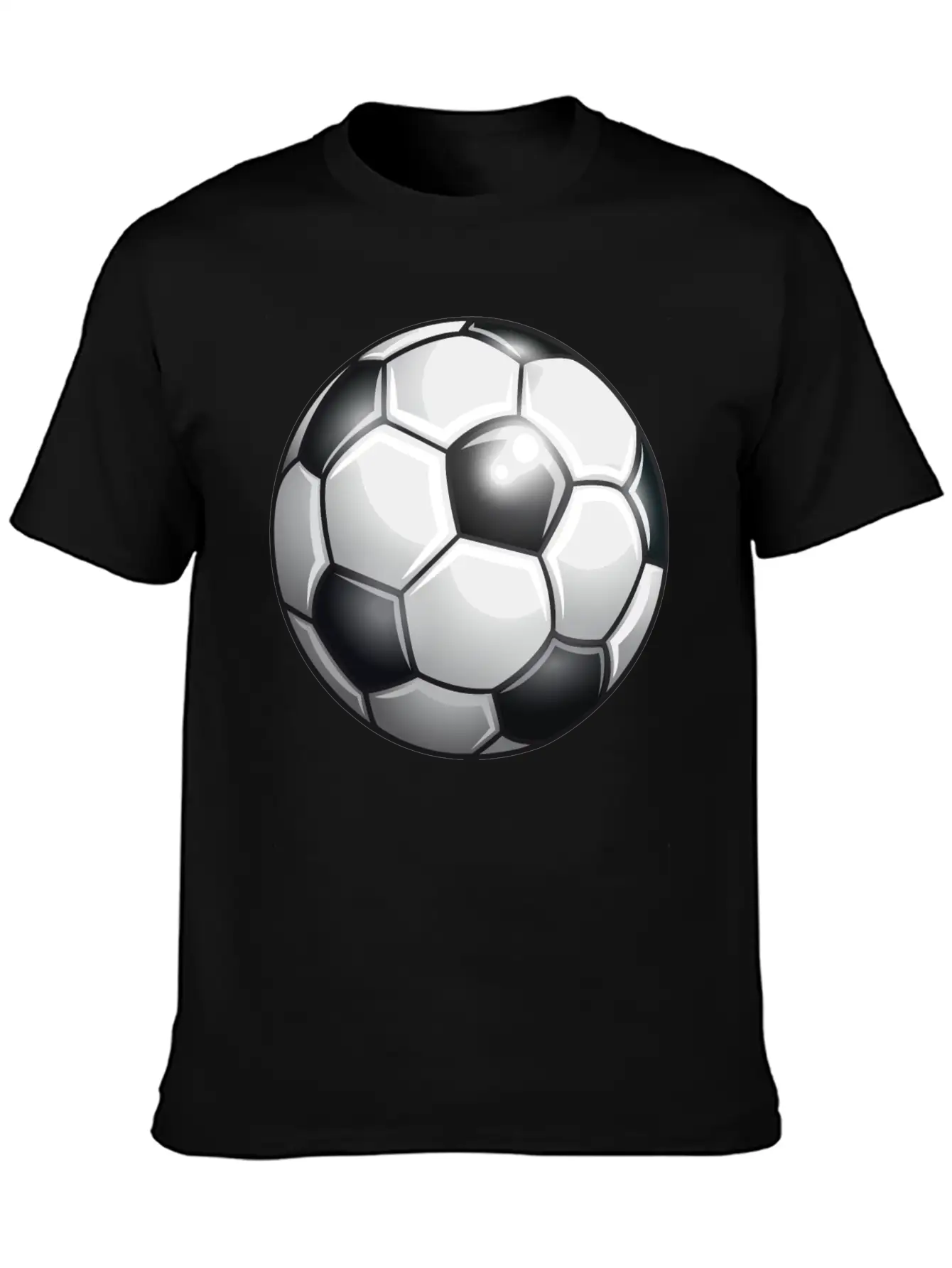 Soccer Ball Basic Graphic T-Shirt – Daily Comfort In Soft Cotton