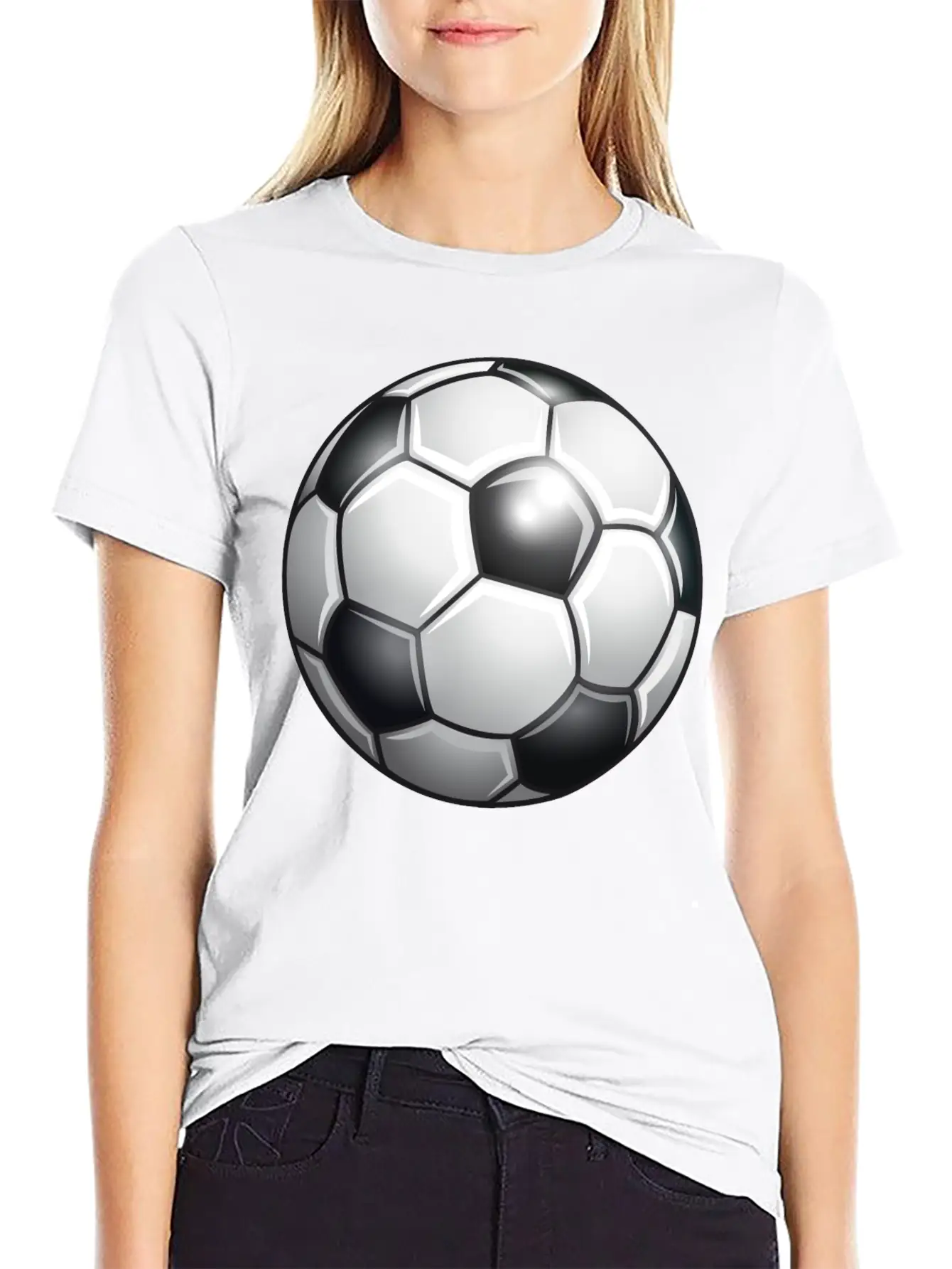 Soccer Ball Basic Graphic T-Shirt – Daily Comfort In Soft Cotton