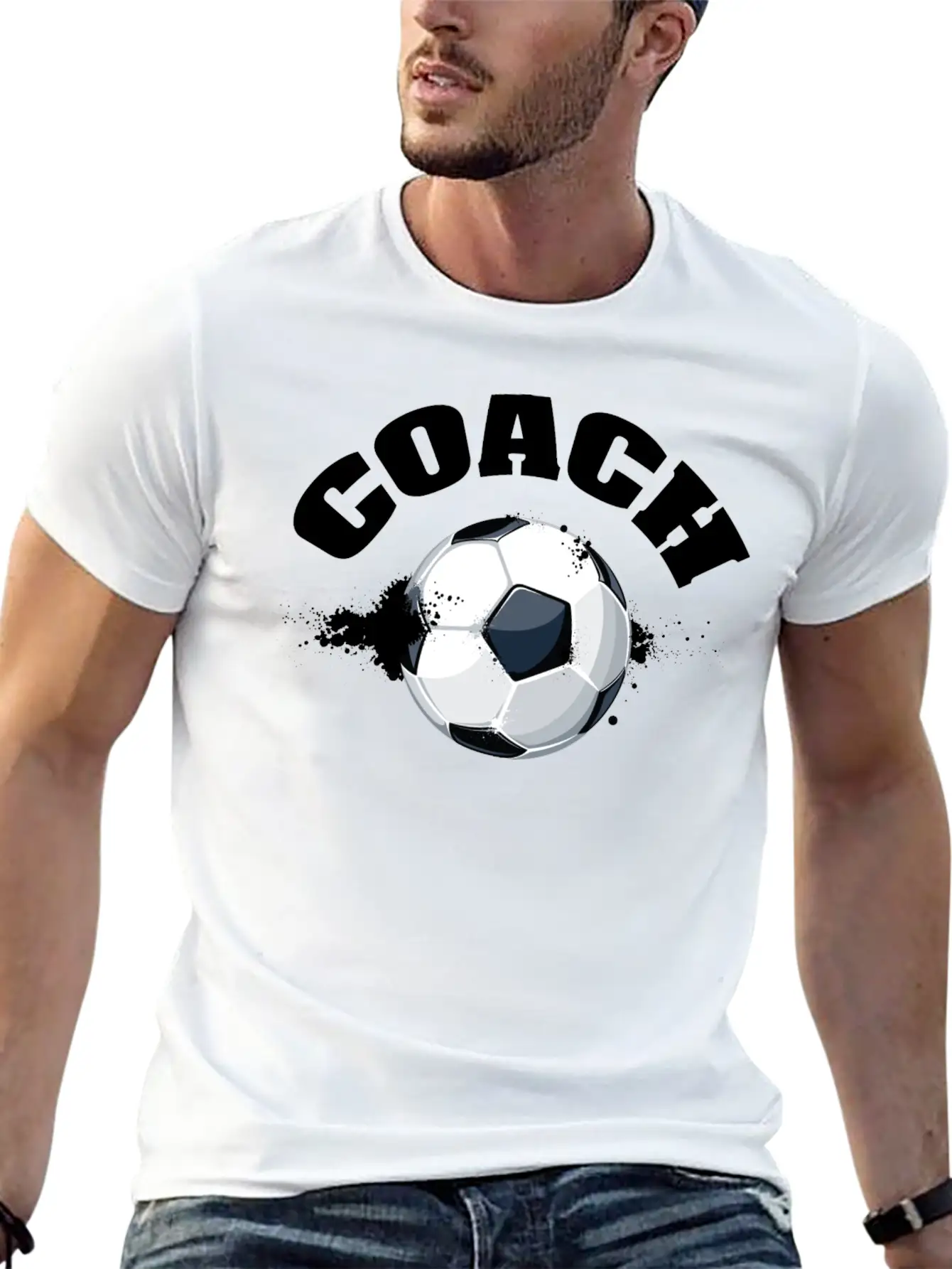 Soccer Coach Stylish Everyday T-Shirt – Unisex Basic Cotton Tee