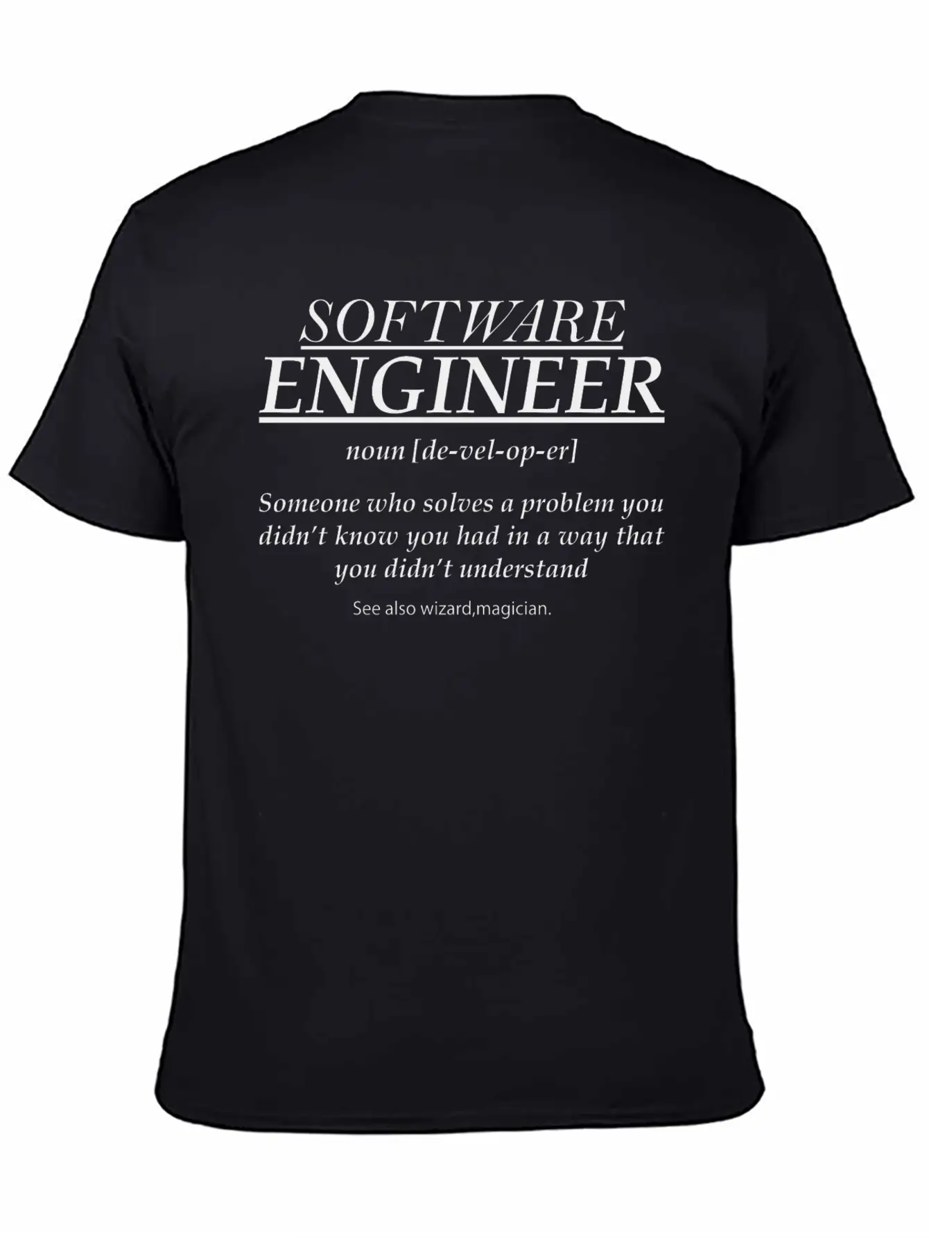 Software Engineer Noun Stylish Everyday T-Shirt – Unisex Basic Cotton Tee