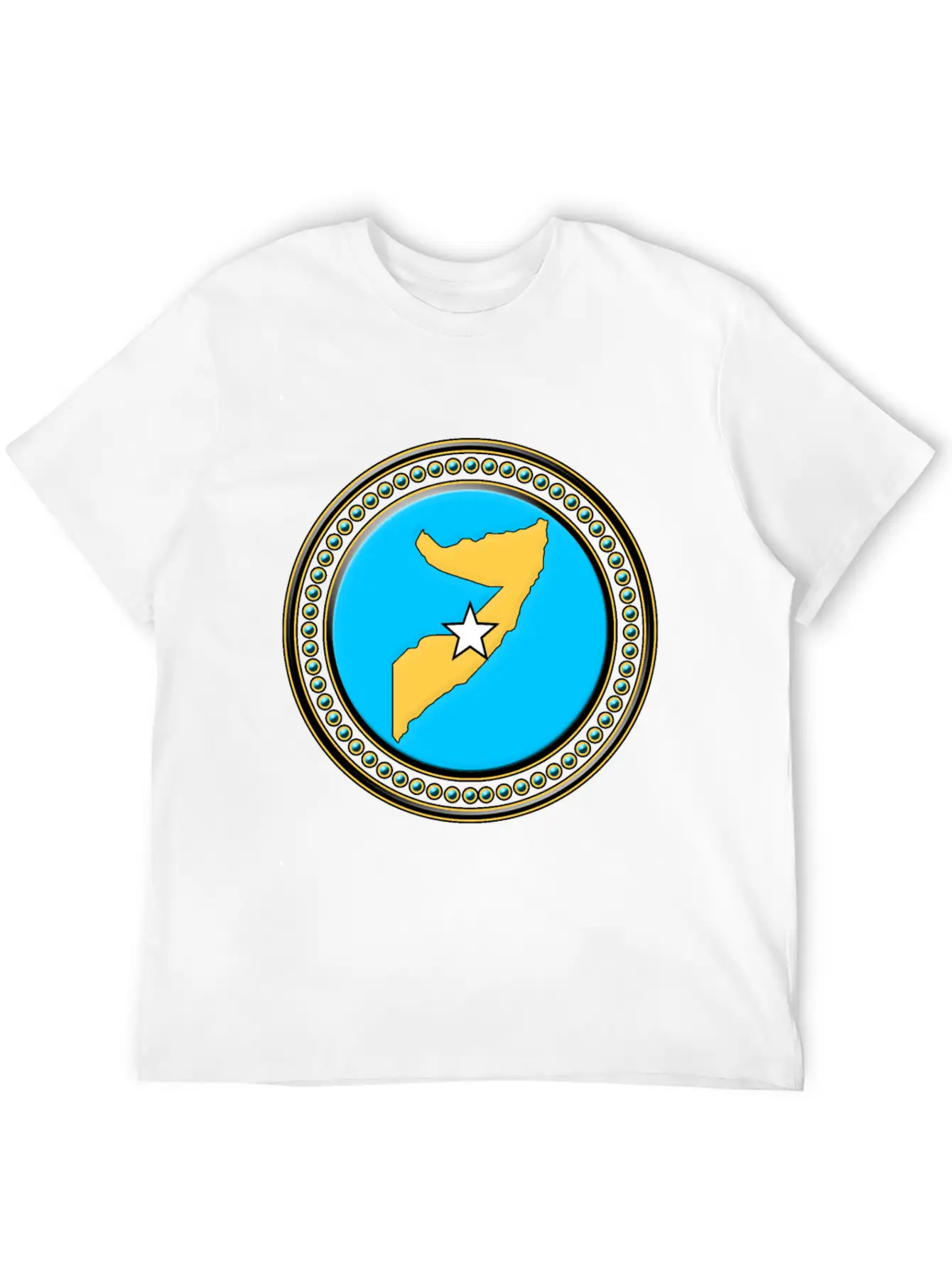 Somalia Flag Map Basic Graphic T-Shirt – Daily Comfort In Soft Cotton