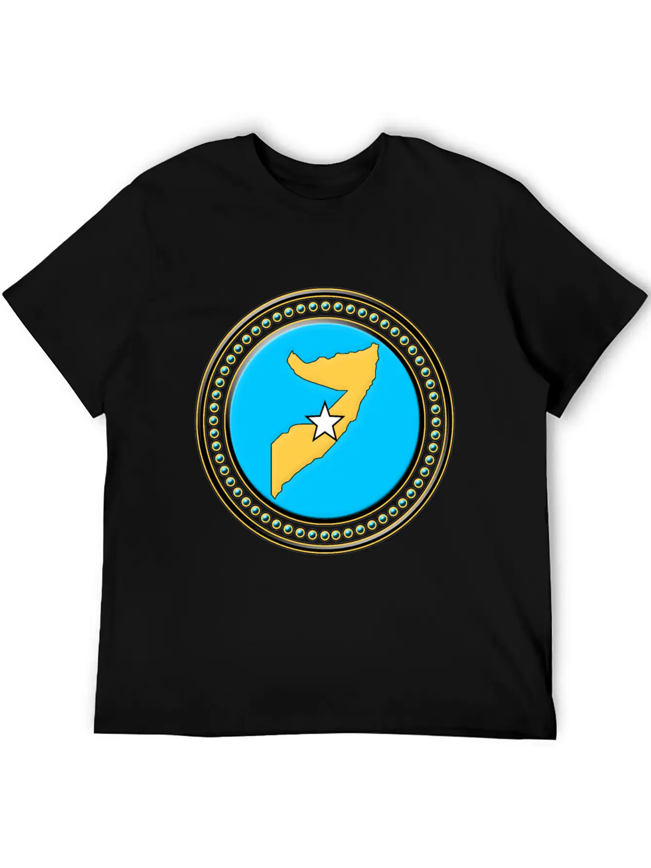 Somalia Flag Map Basic Graphic T-Shirt – Daily Comfort In Soft Cotton