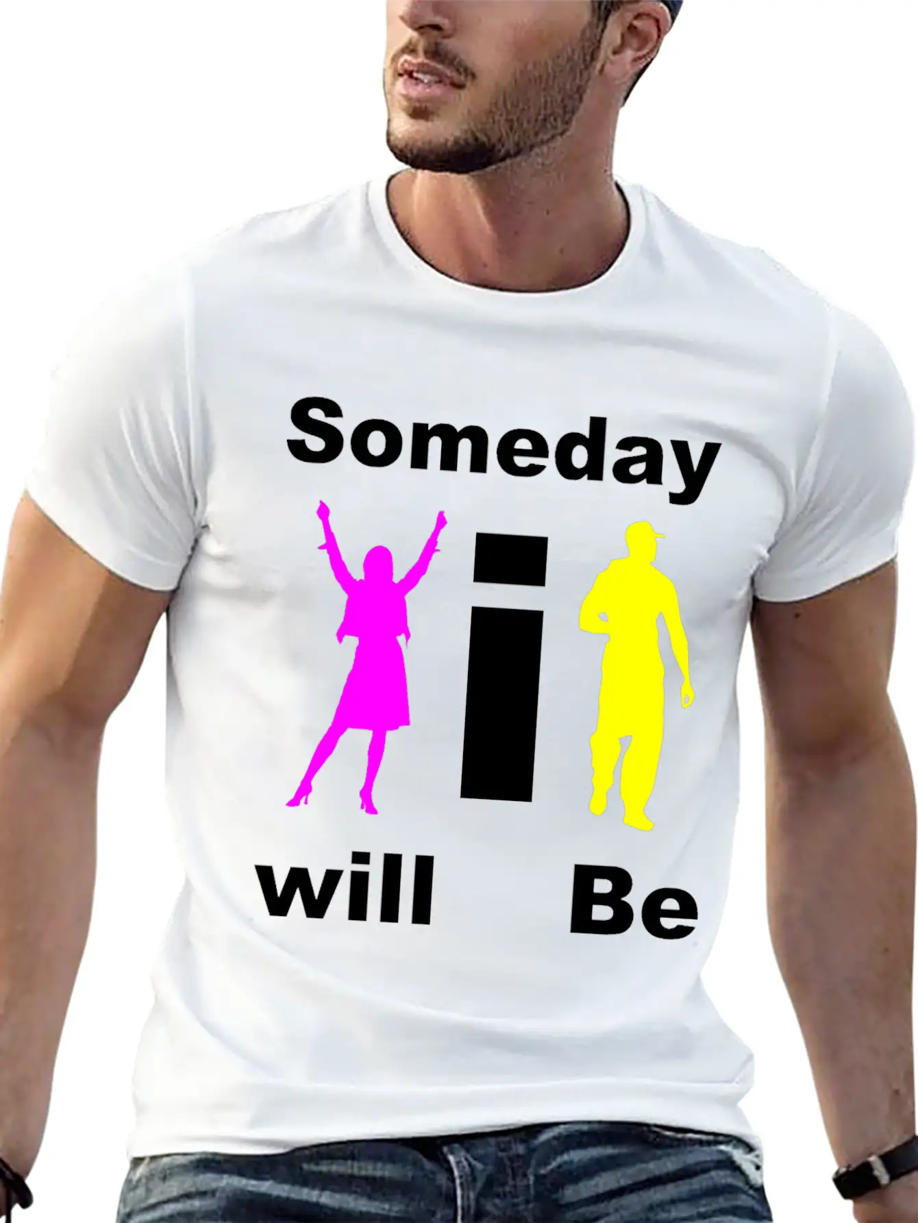 Some Day I Will Be - Dark Stylish Everyday T-Shirt – Unisex Basic Cotton Tee