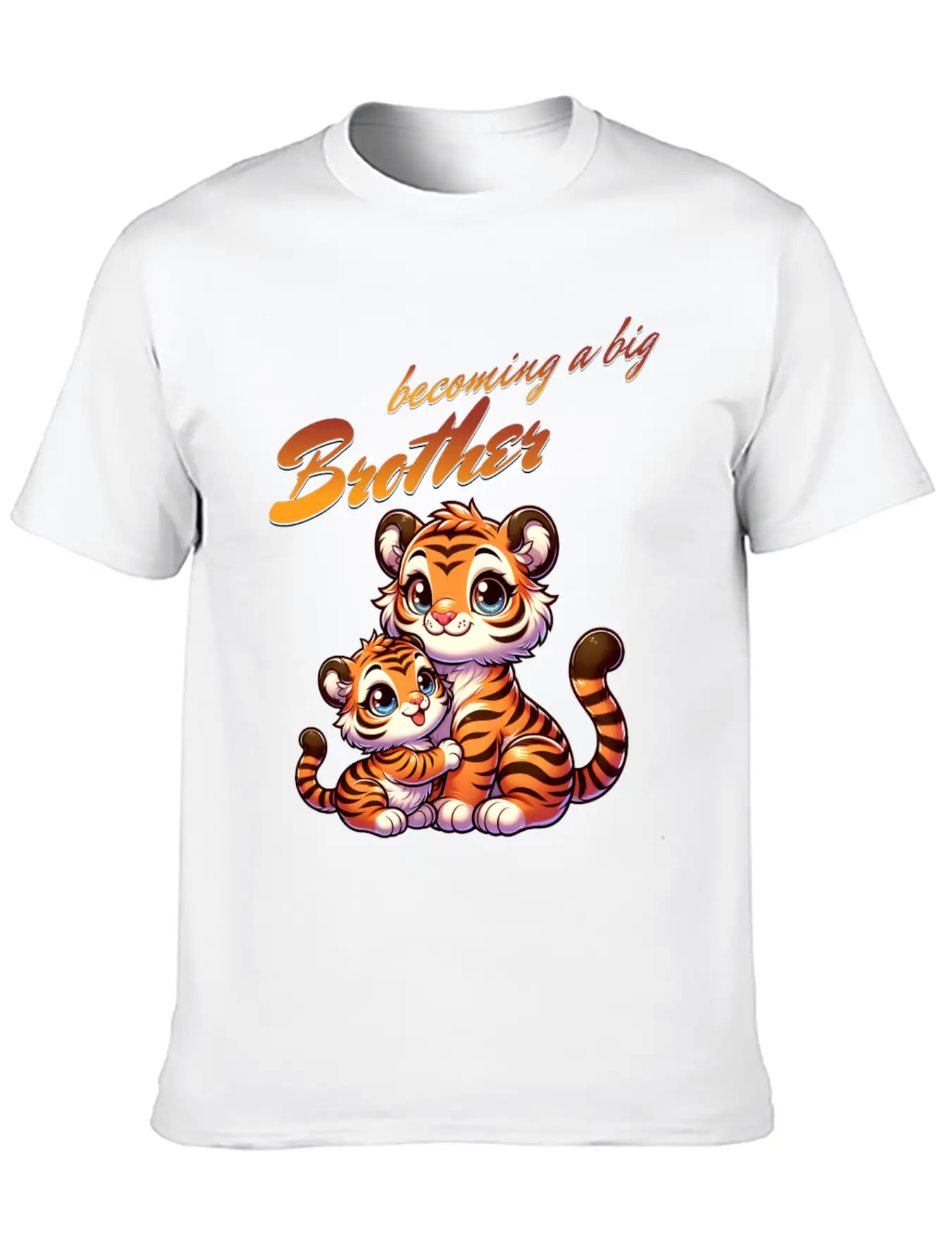 Soon I'll Be A Big Brother Sweet Tigers, Brother Relaxed Everyday Tee – Lightweight And Durable Cotton
