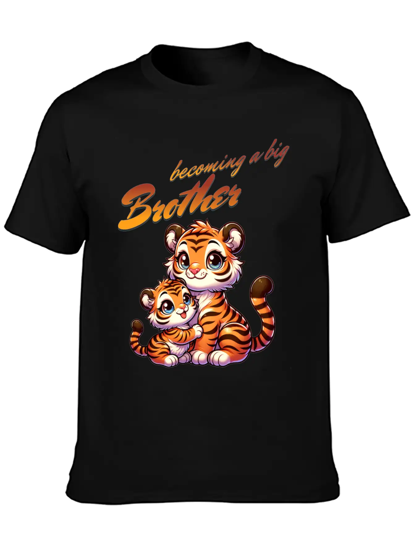 Soon I'll Be A Big Brother Sweet Tigers, Brother Relaxed Everyday Tee – Lightweight And Durable Cotton