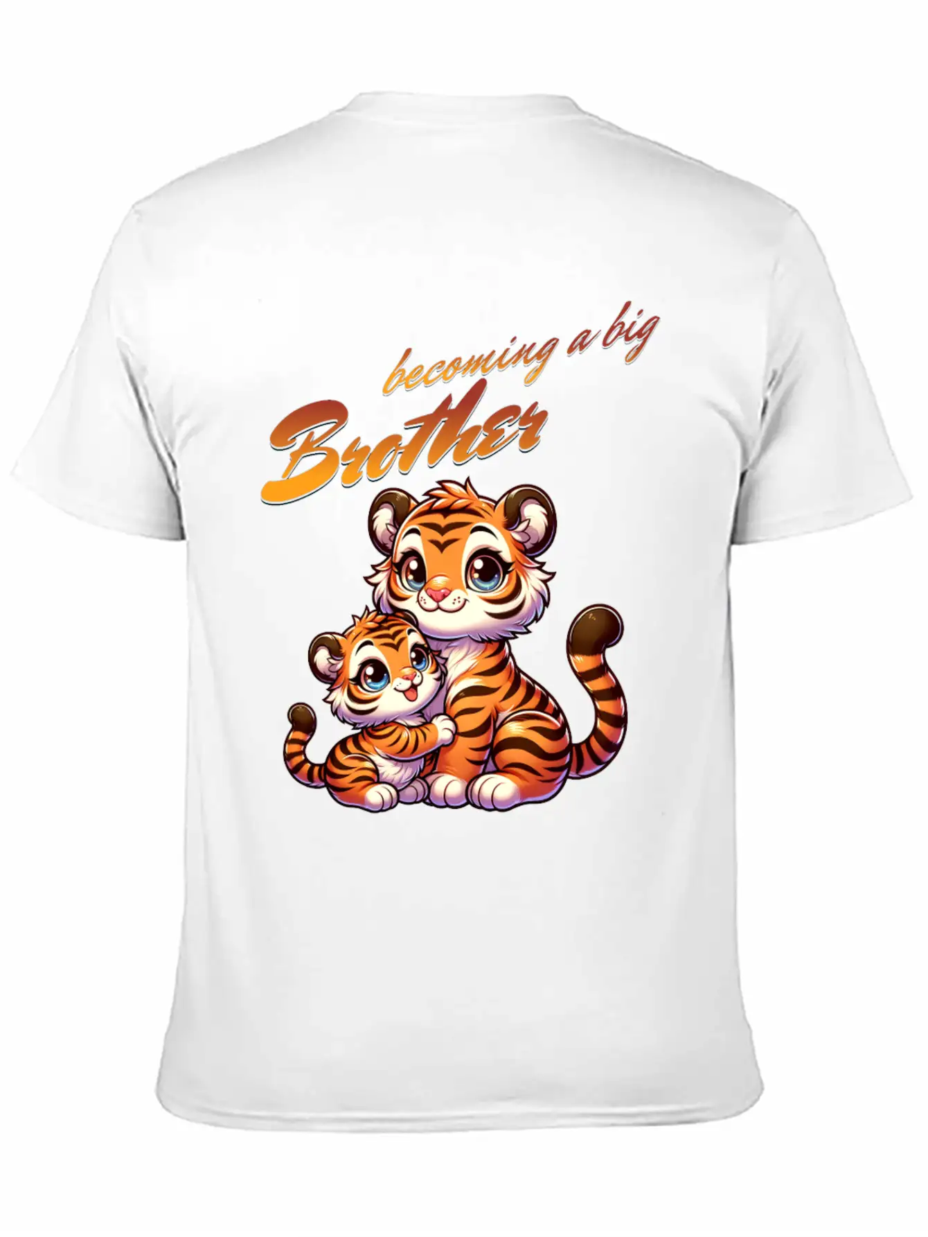 Soon I'll Be A Big Brother Sweet Tigers, Brother Relaxed Everyday Tee – Lightweight And Durable Cotton