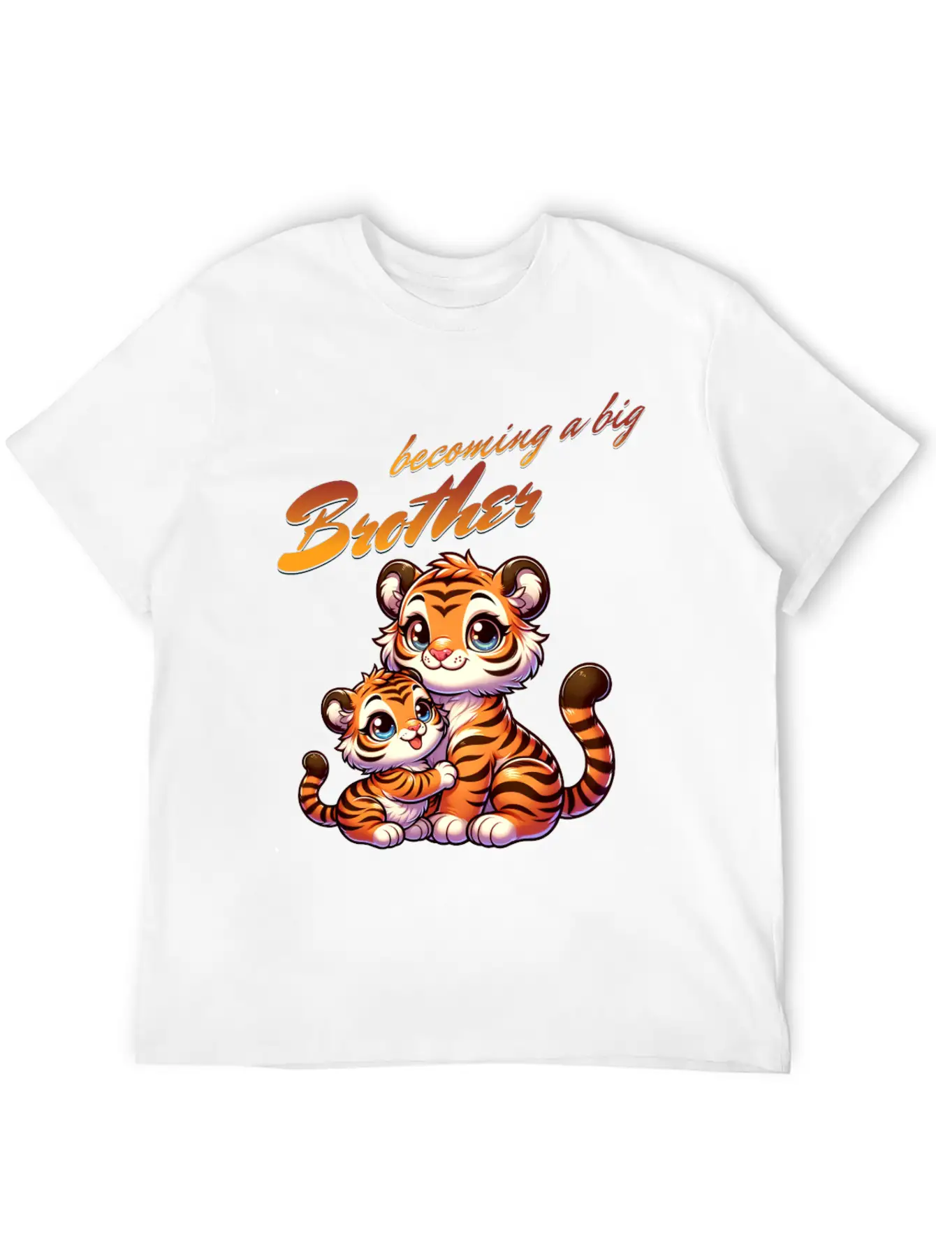 Soon I'll Be A Big Brother Sweet Tigers, Brother Relaxed Everyday Tee – Lightweight And Durable Cotton