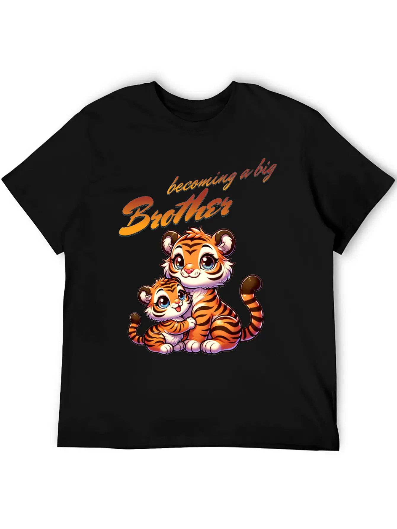 Soon I'll Be A Big Brother Sweet Tigers, Brother Relaxed Everyday Tee – Lightweight And Durable Cotton