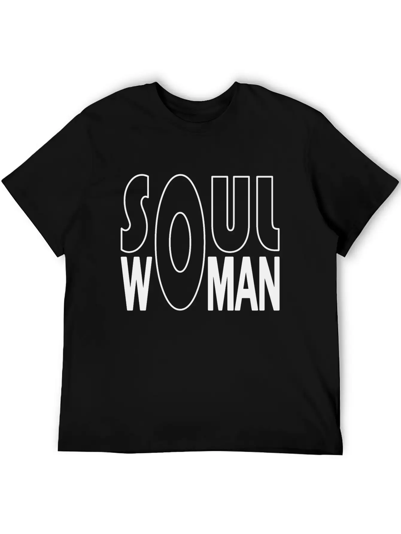 Soul Woman In Black Classic Cotton Tee – Unisex Comfort For Any Season
