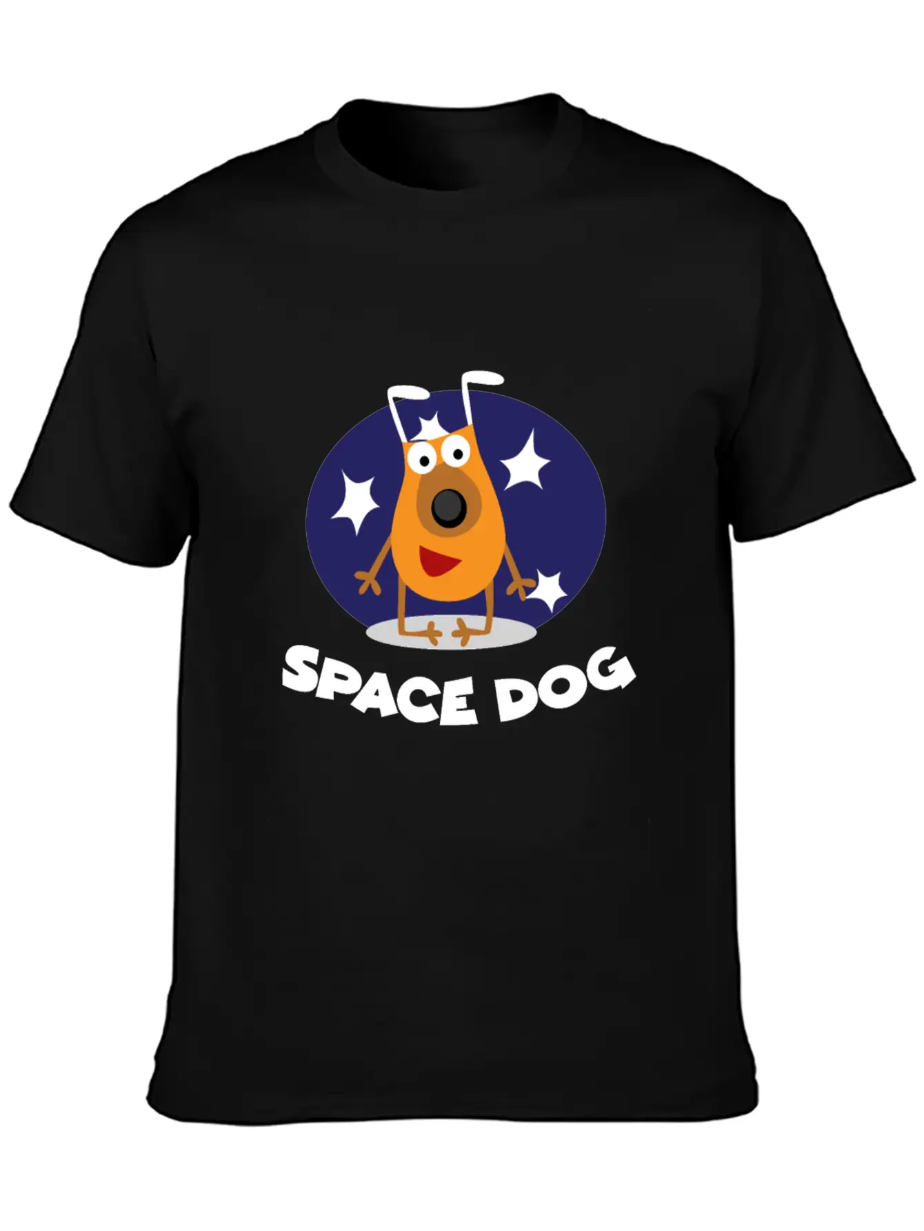 Space Dog Stylish Everyday T-Shirt – Unisex Basic Cotton Tee
