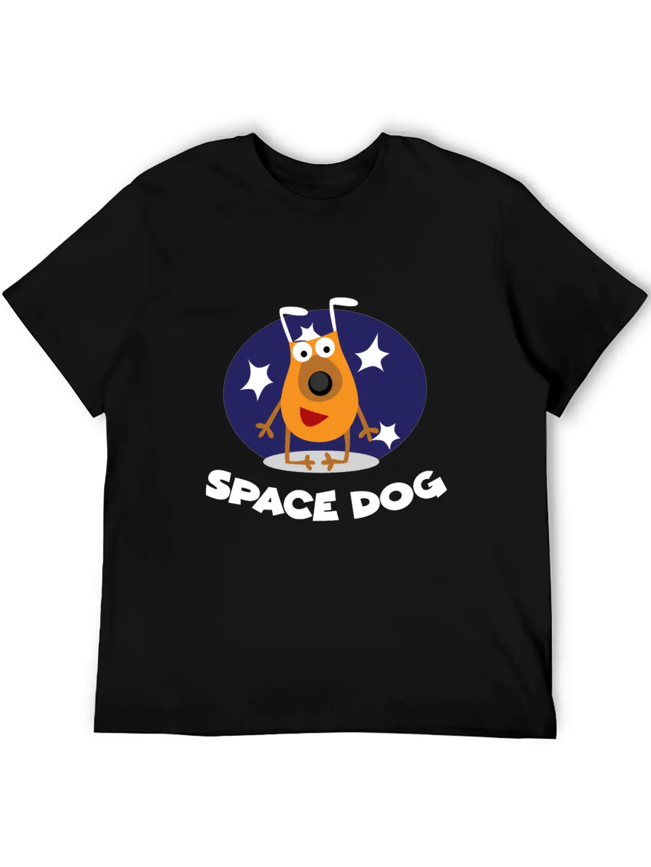 Space Dog Stylish Everyday T-Shirt – Unisex Basic Cotton Tee