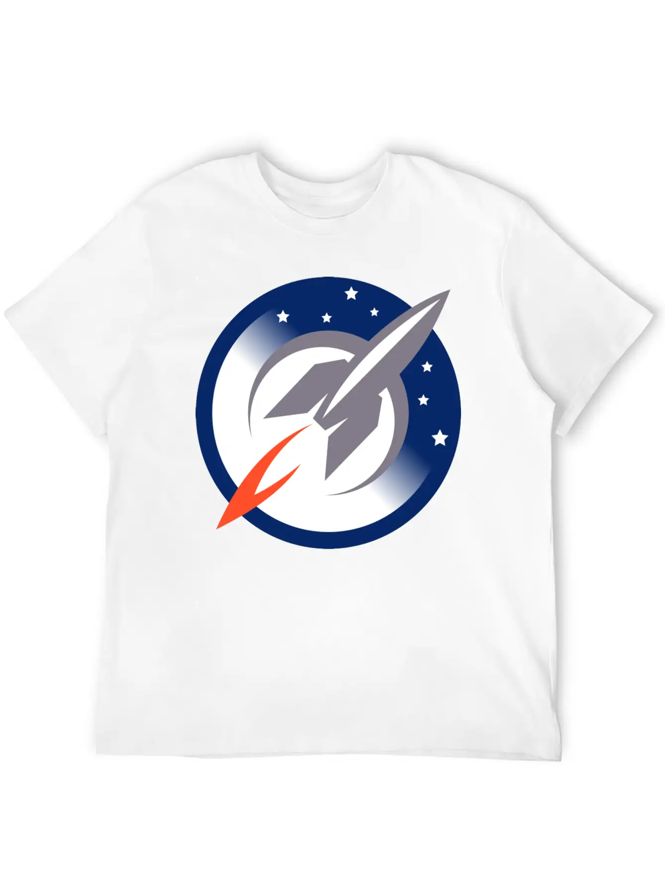 Space Rocket Unisex Casual T-Shirt – Clean Design For Daily Comfort