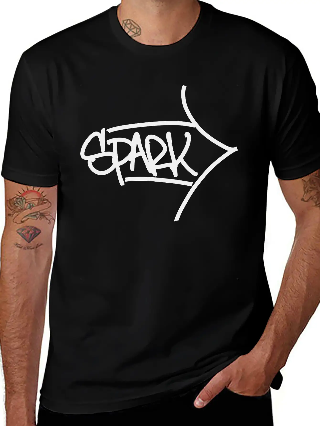 Spark Arrow Basic Graphic T-Shirt – Daily Comfort In Soft Cotton