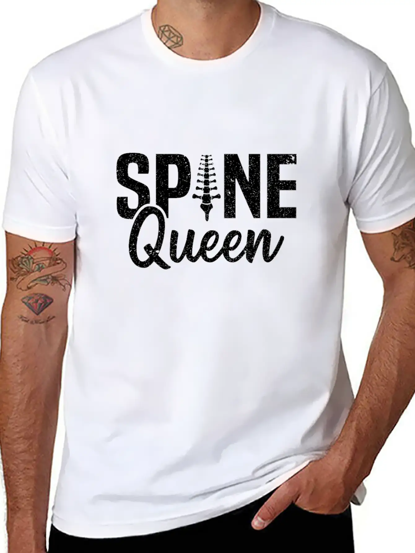Spine Queen Chiropractor Chiropractic Stylish Everyday T-Shirt – Unisex Basic Cotton Tee