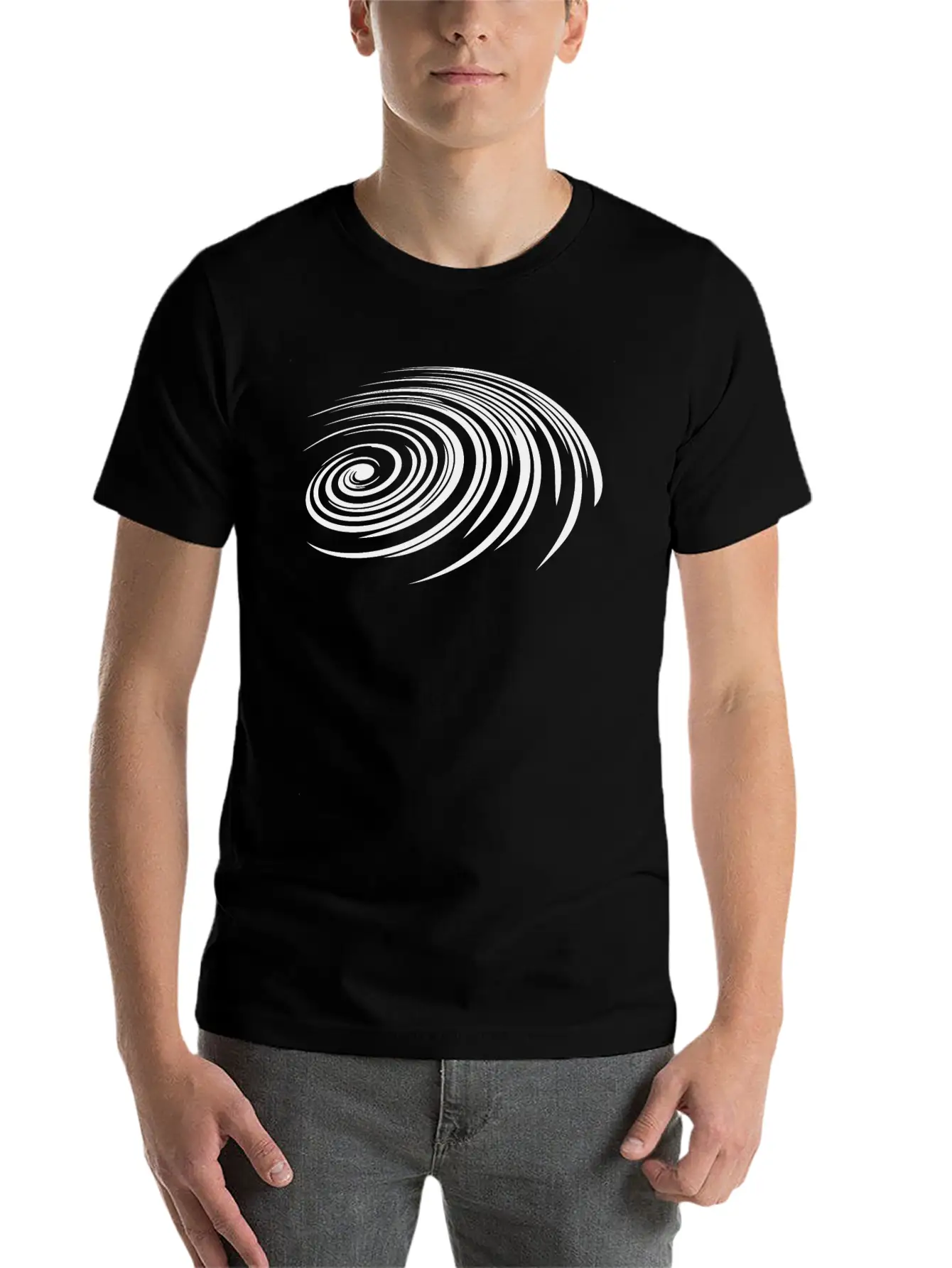 Spiral Geometry - Spiral Galaxy Unisex Casual T-Shirt – Clean Design For Daily Comfort