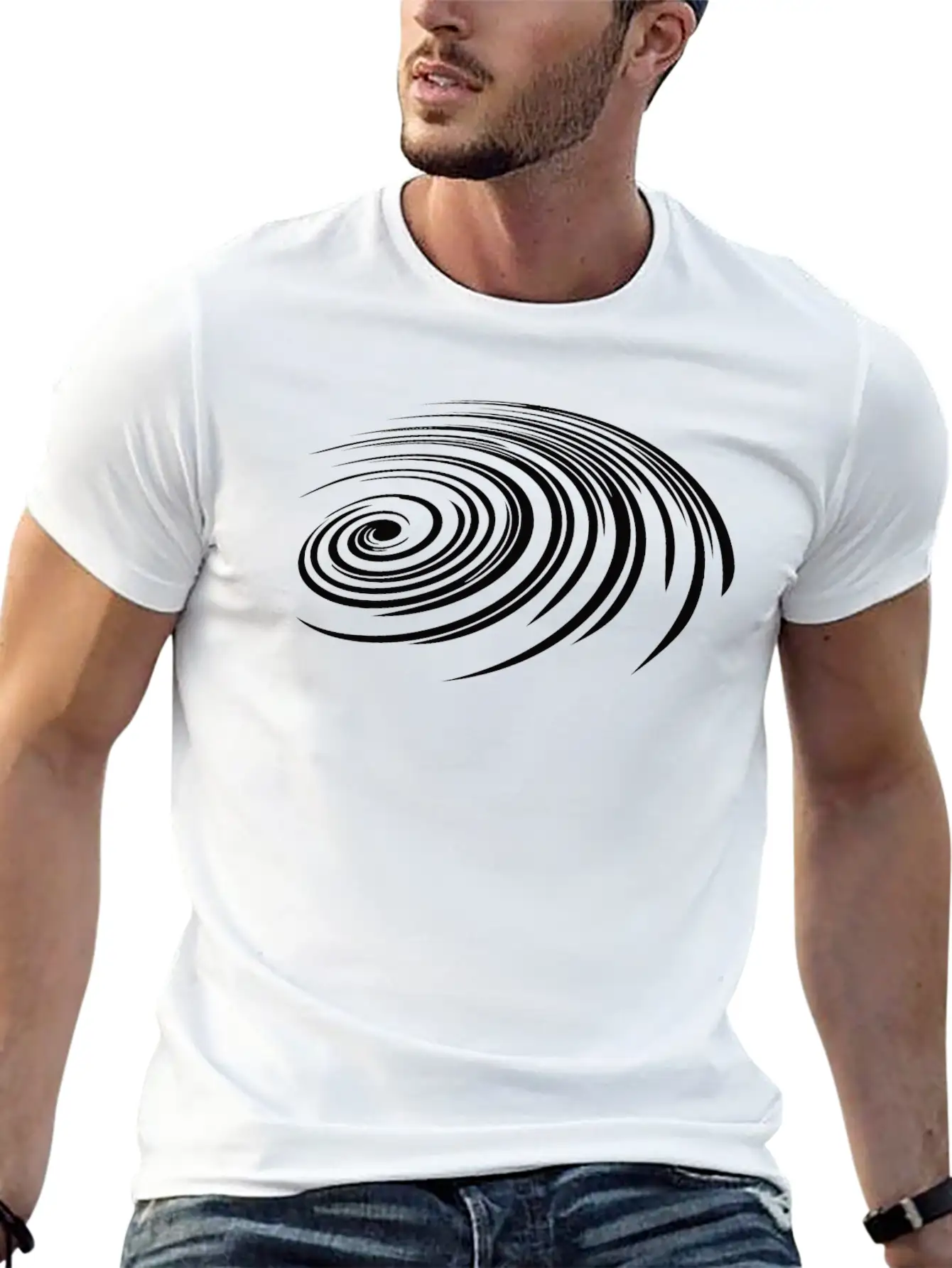 Spiral Geometry - Spiral Galaxy Unisex Casual T-Shirt – Clean Design For Daily Comfort