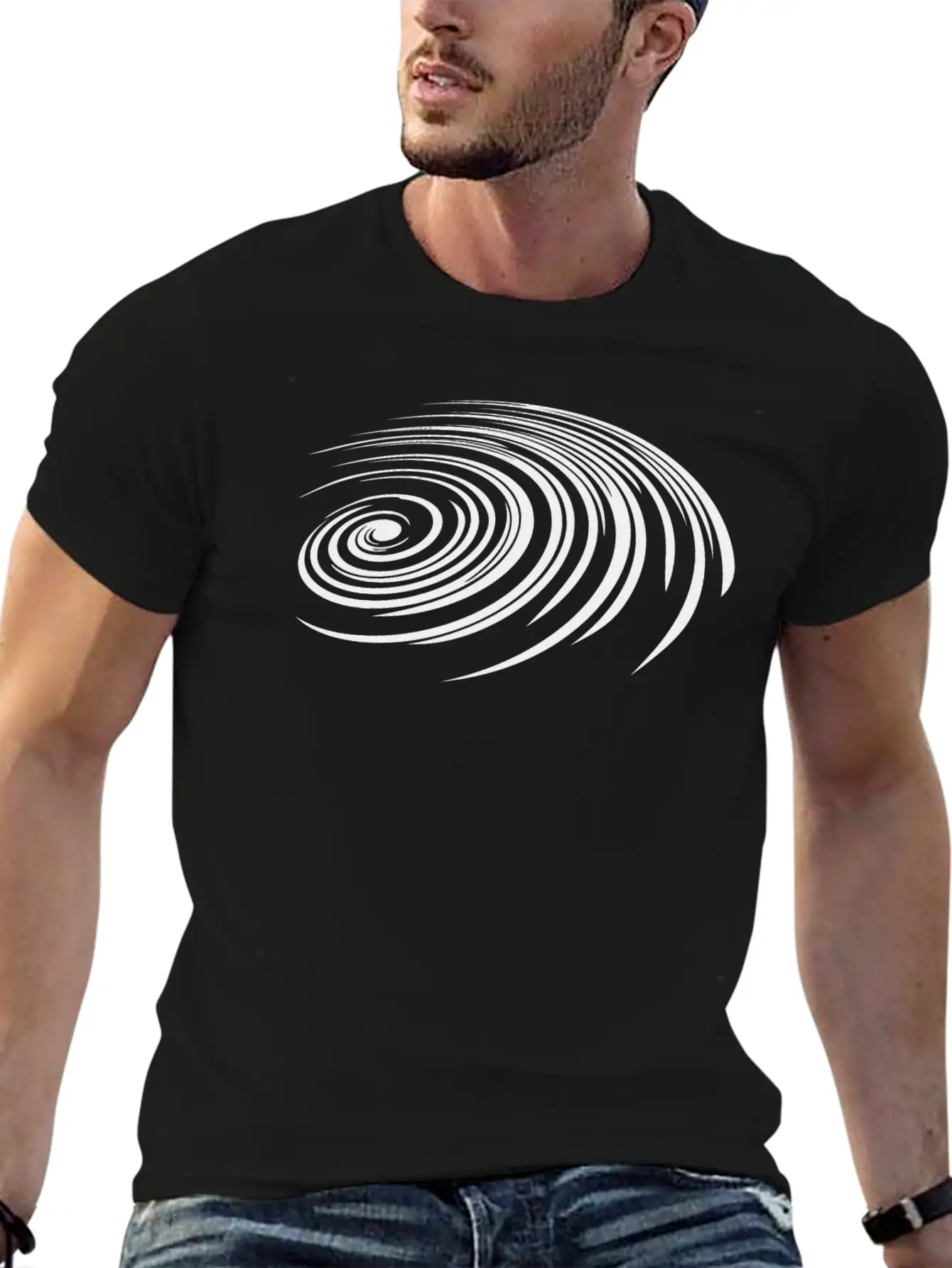 Spiral Geometry - Spiral Galaxy Unisex Casual T-Shirt – Clean Design For Daily Comfort