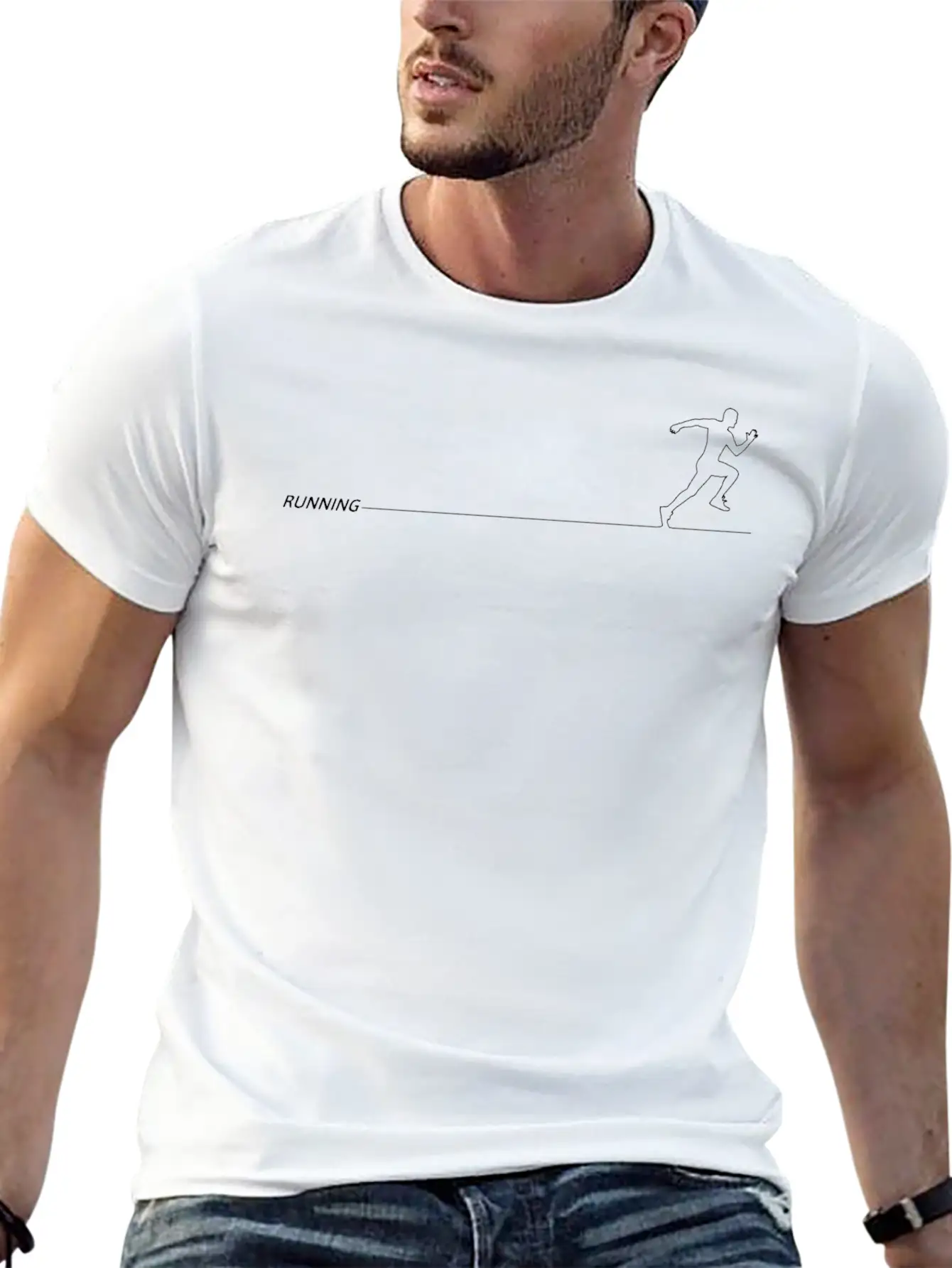 Sport Running Basic Graphic T-Shirt – Daily Comfort In Soft Cotton