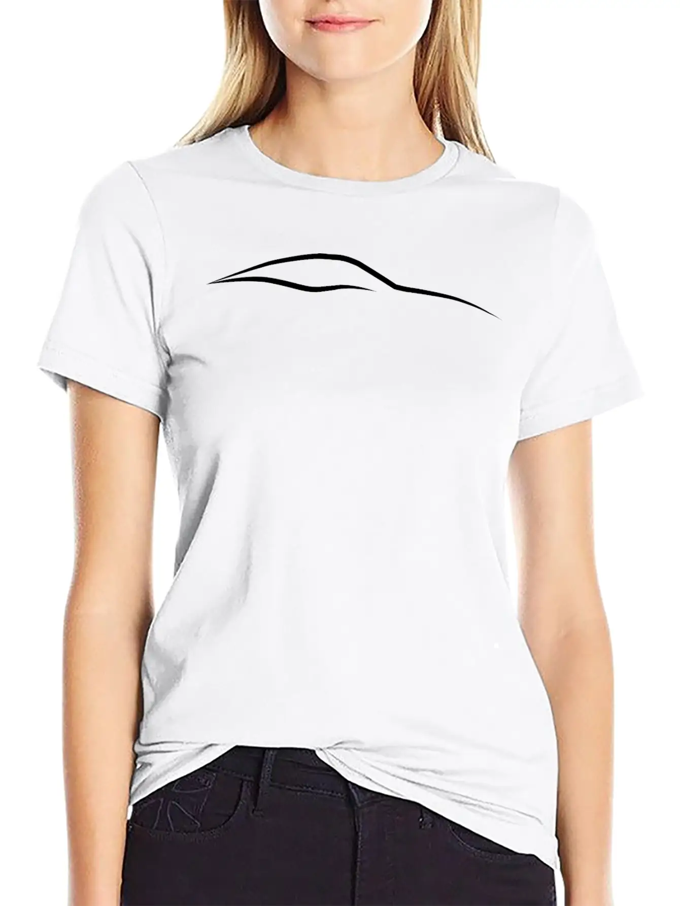 Sports Car Side Logo Relaxed Everyday Tee – Lightweight And Durable Cotton
