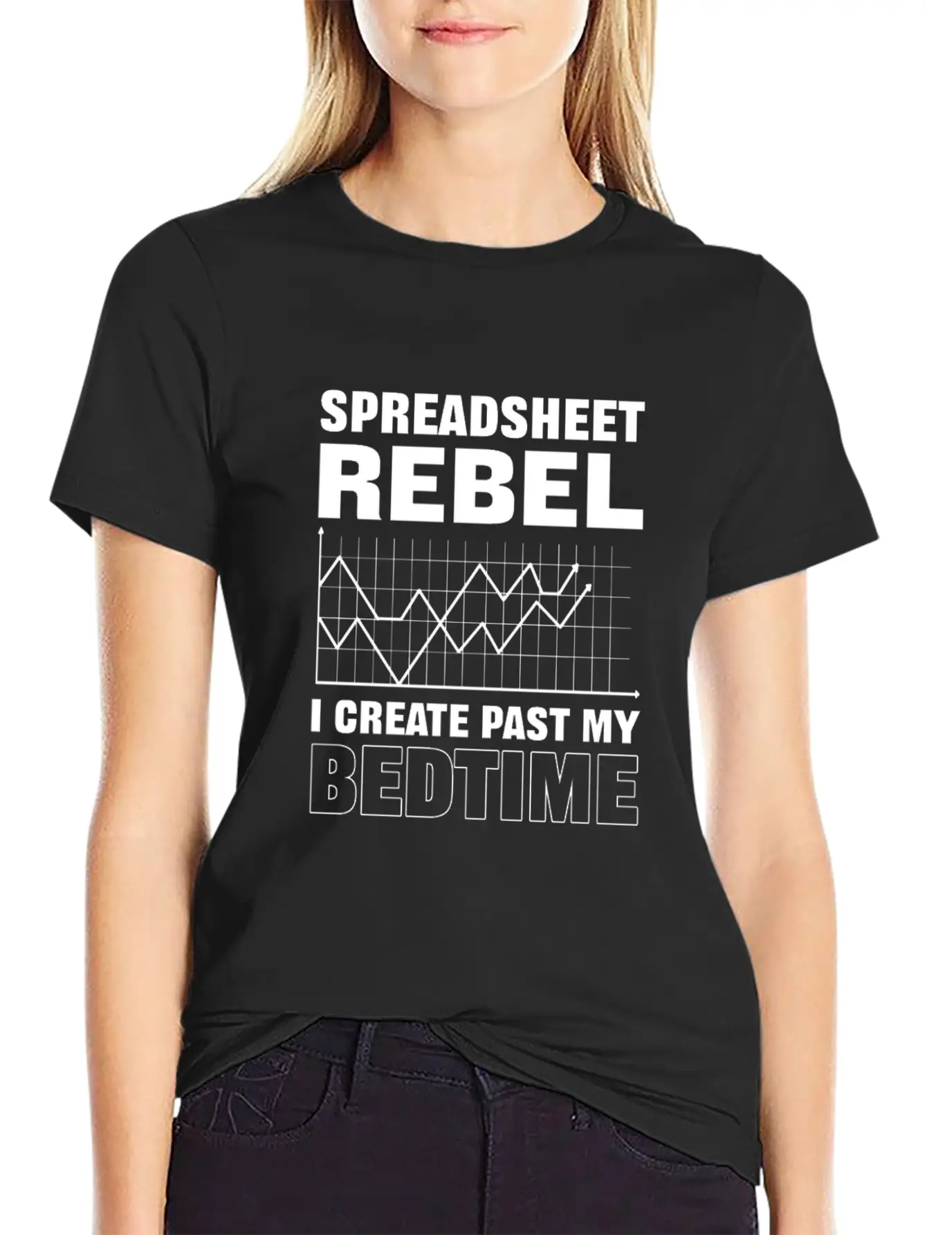 Spreadsheet Rebel. Actuary Accounting Gift. Data Stylish Everyday T-Shirt – Unisex Basic Cotton Tee
