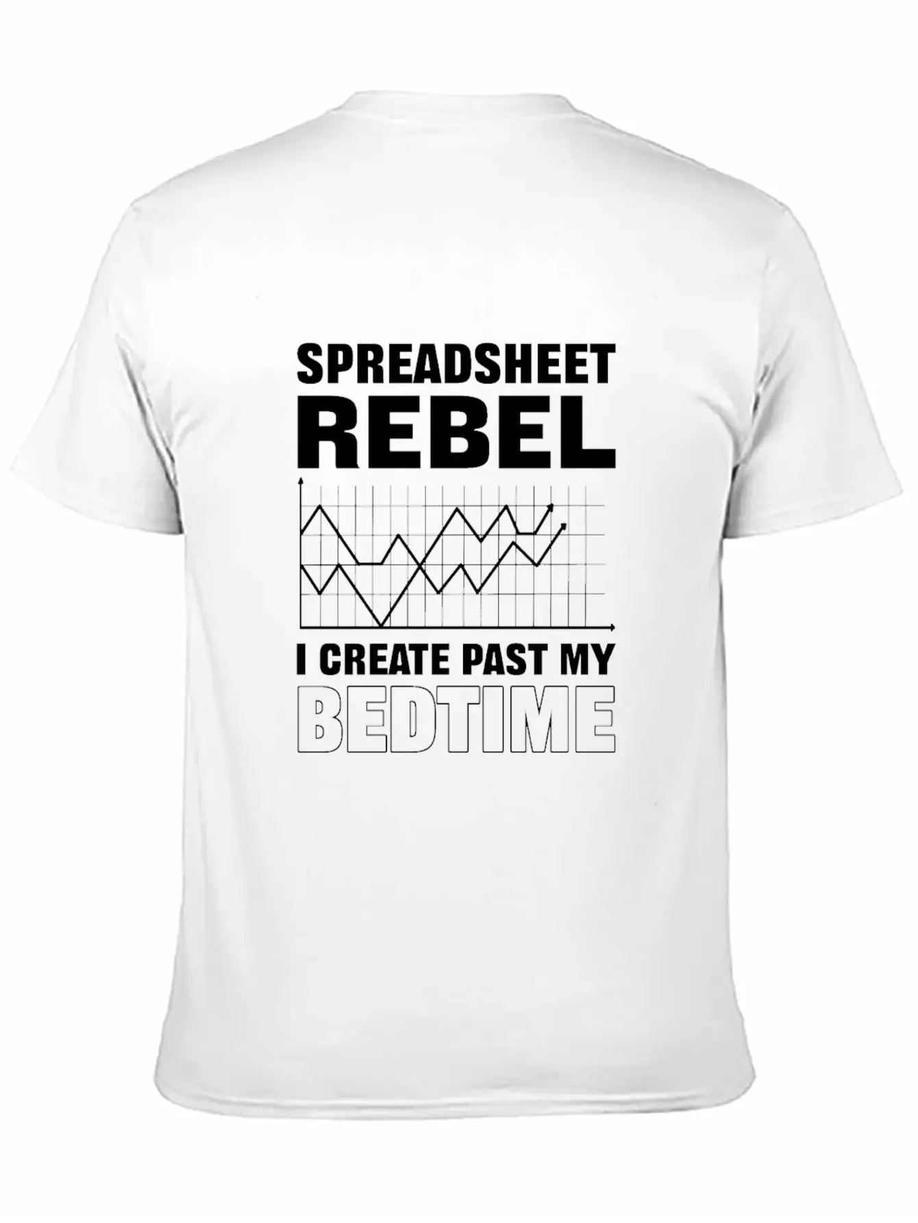 Spreadsheet Rebel. Actuary Accounting Gift. Data Stylish Everyday T-Shirt – Unisex Basic Cotton Tee
