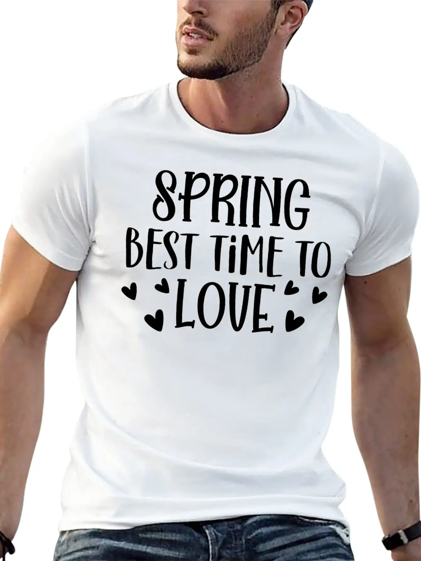Spring Best Time To Love Unisex Casual T-Shirt – Clean Design For Daily Comfort