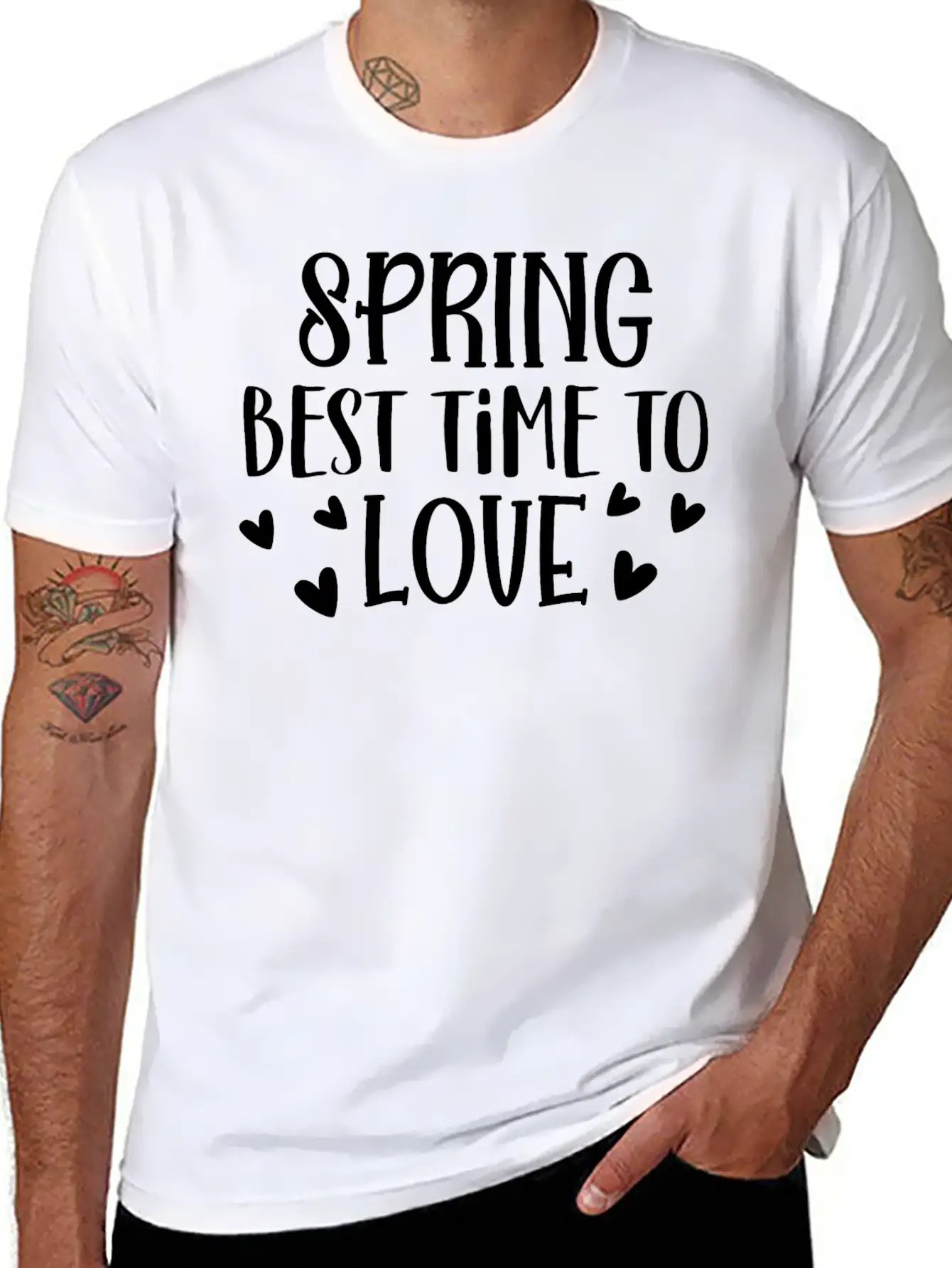 Spring Best Time To Love Unisex Casual T-Shirt – Clean Design For Daily Comfort
