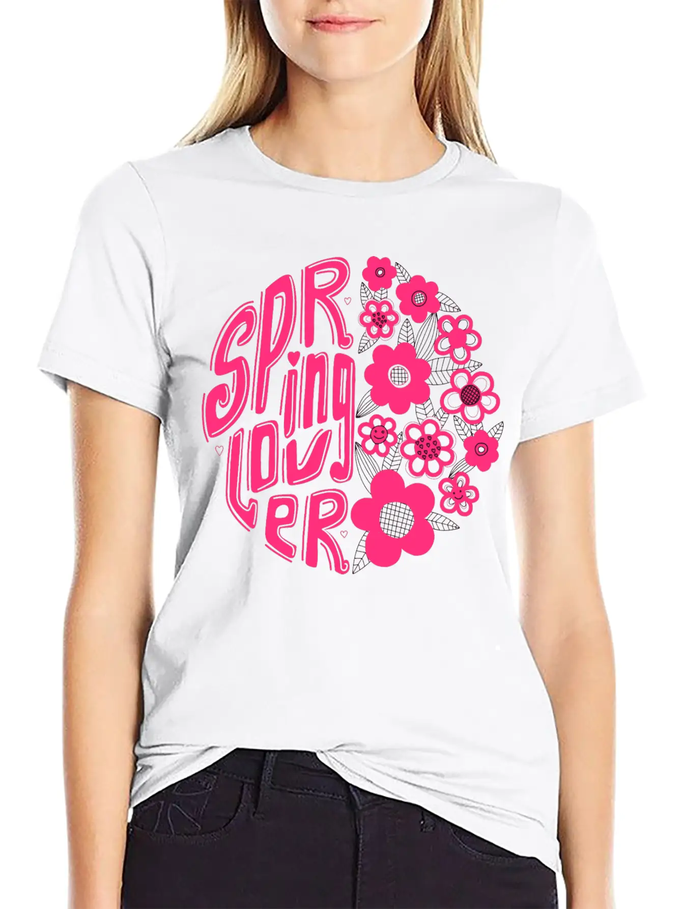 Spring Lover. Hello Spring Stylish Everyday T-Shirt – Unisex Basic Cotton Tee