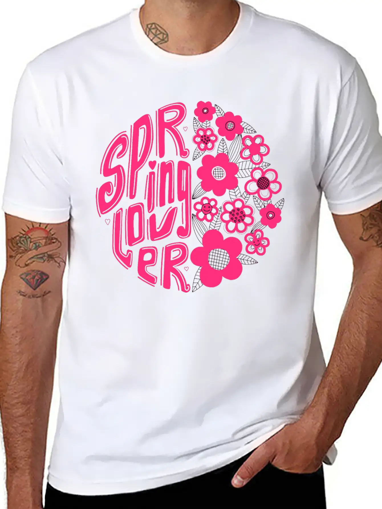 Spring Lover. Hello Spring Stylish Everyday T-Shirt – Unisex Basic Cotton Tee