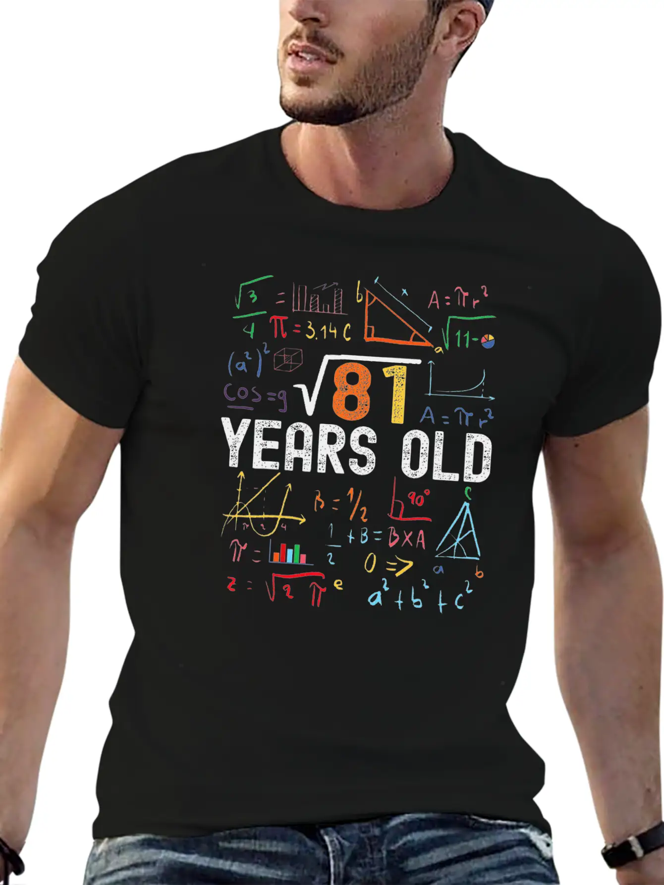 Square Root Of 81 9th Birthday 9 Years Old Stylish Everyday T-Shirt – Unisex Basic Cotton Tee
