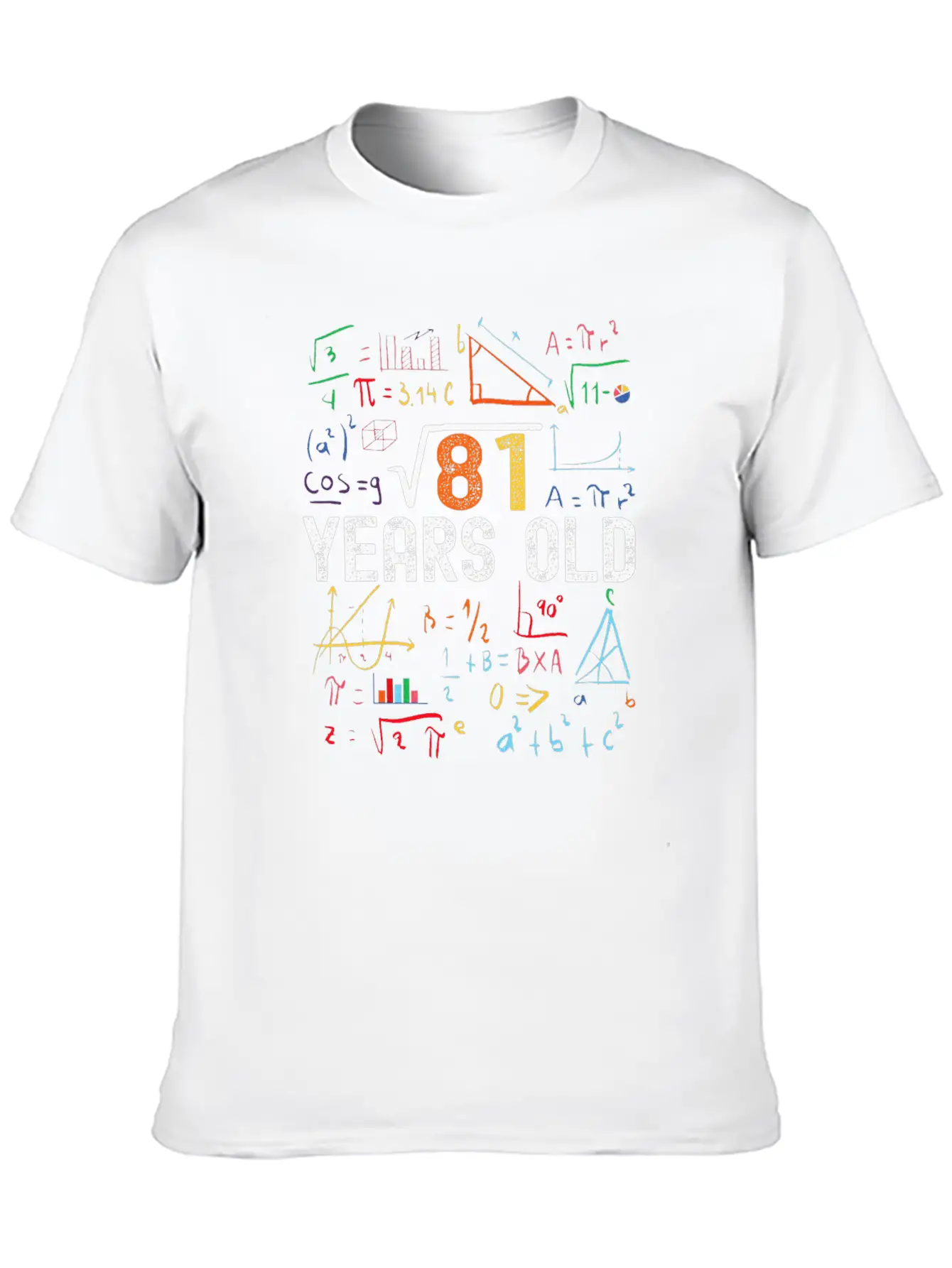 Square Root Of 81 9th Birthday 9 Years Old Stylish Everyday T-Shirt – Unisex Basic Cotton Tee