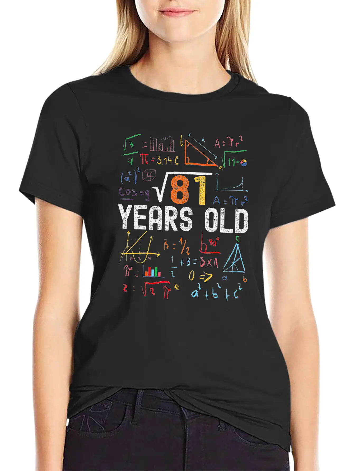 Square Root Of 81 9th Birthday 9 Years Old Stylish Everyday T-Shirt – Unisex Basic Cotton Tee